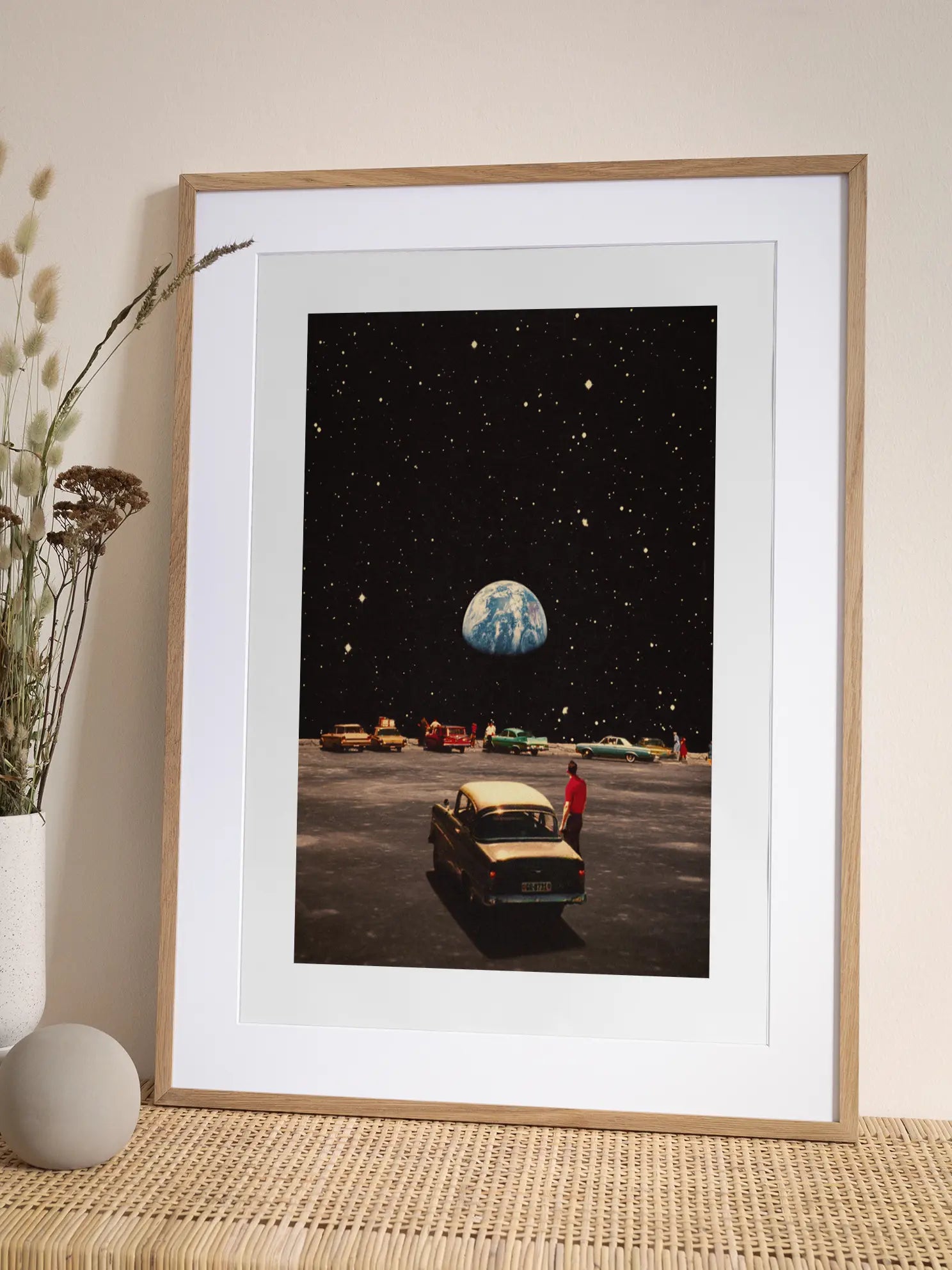Parkplatz im Kosmos Poster