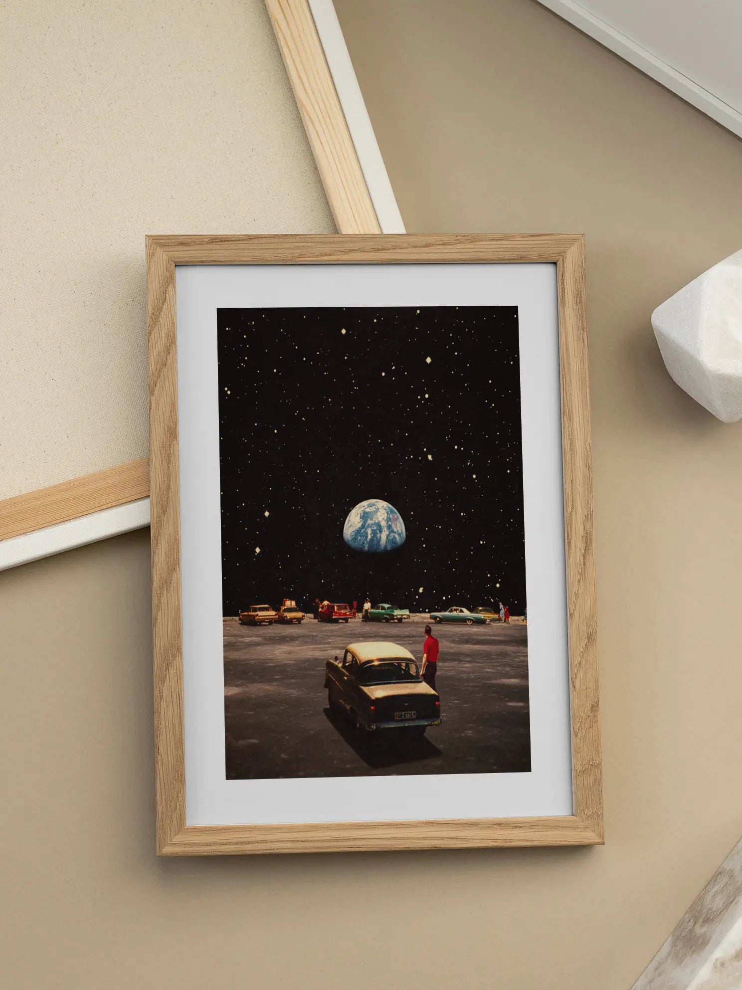 Parkplatz im Kosmos Poster