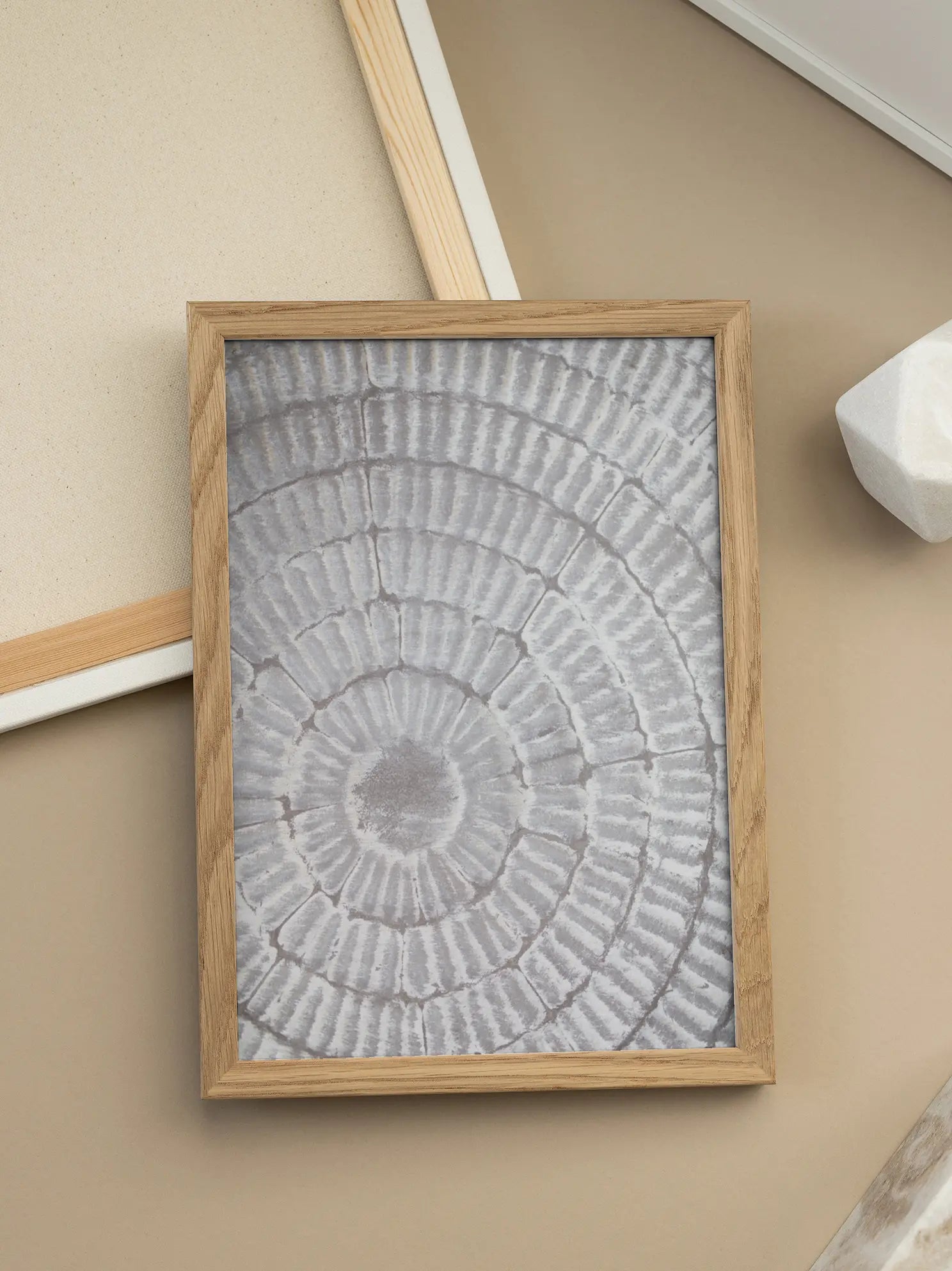 Pattern Plate Grey Poster