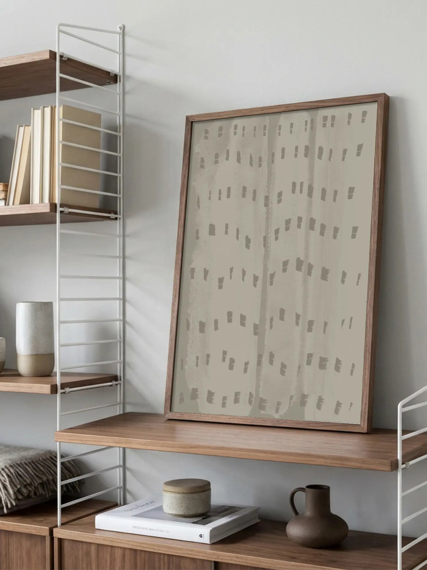 Patterned Beige Poster