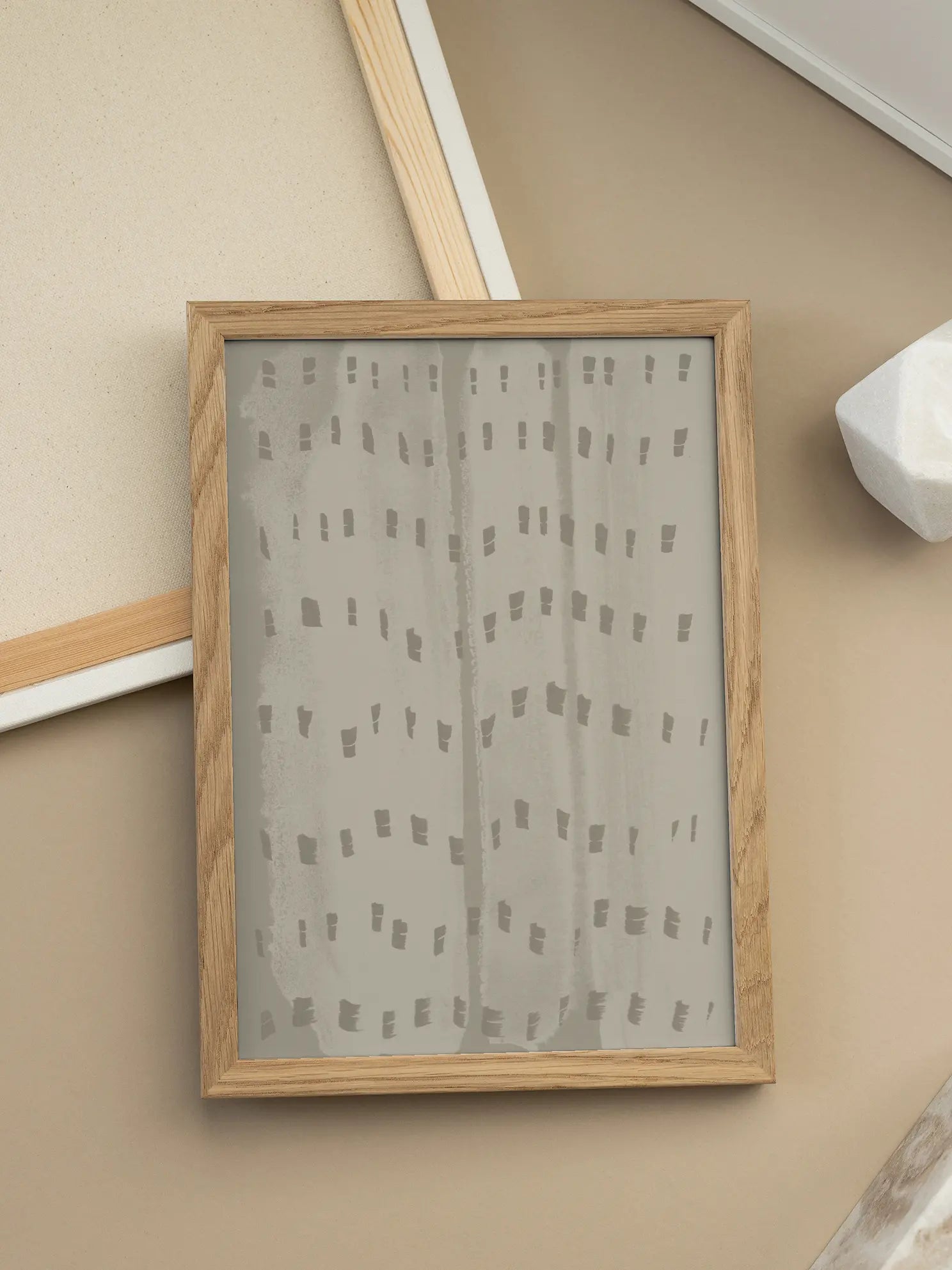 Patterned Beige Poster