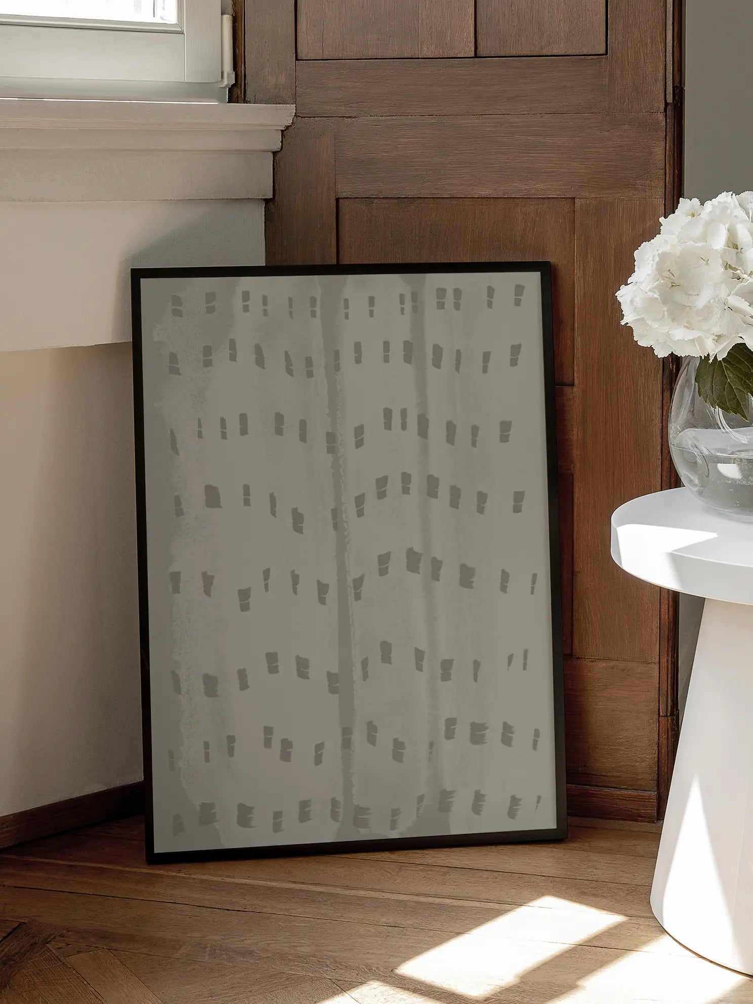 Patterned Beige Poster