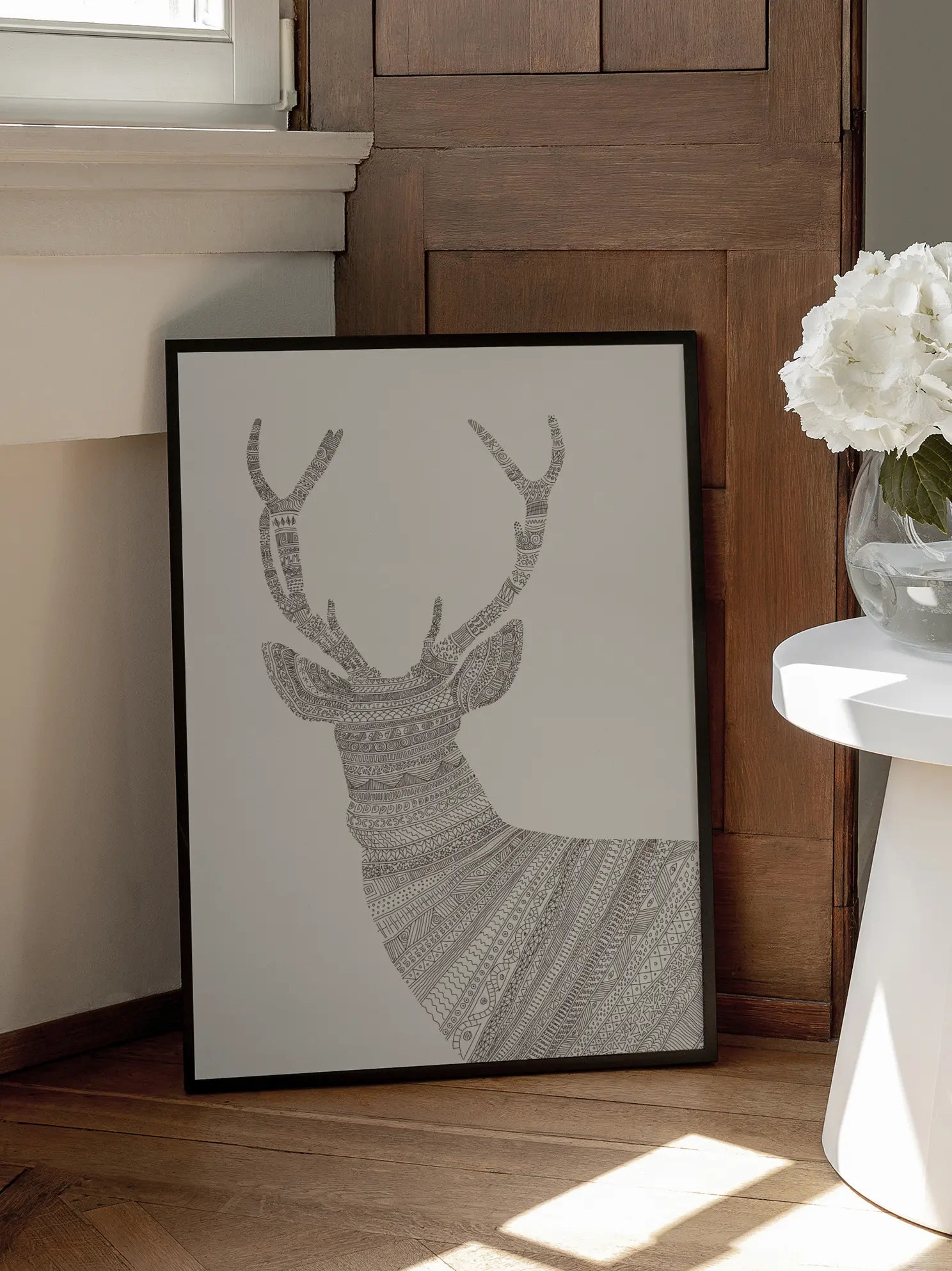 Patterned Deer Poster