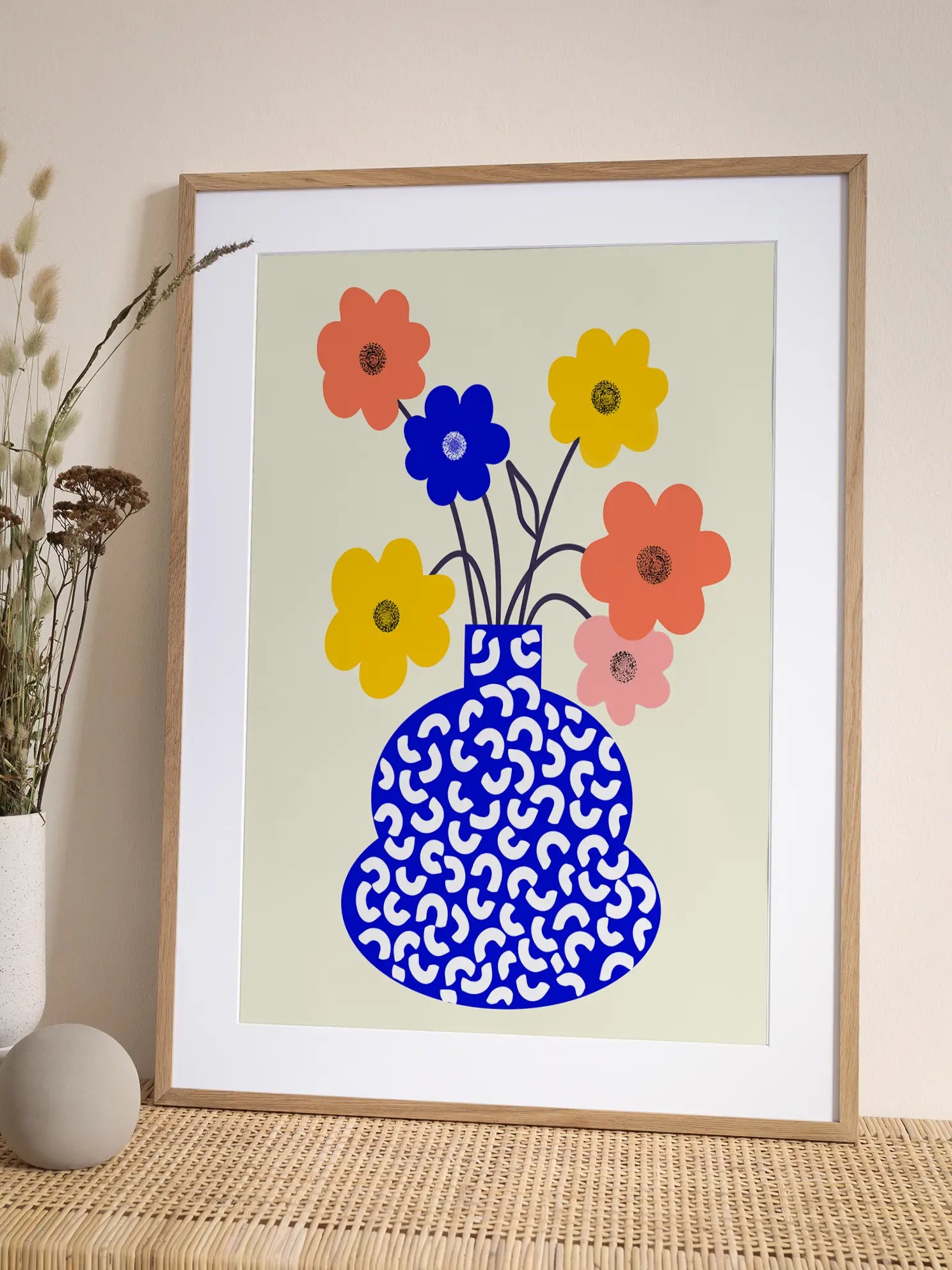 Patterned Vase Poster