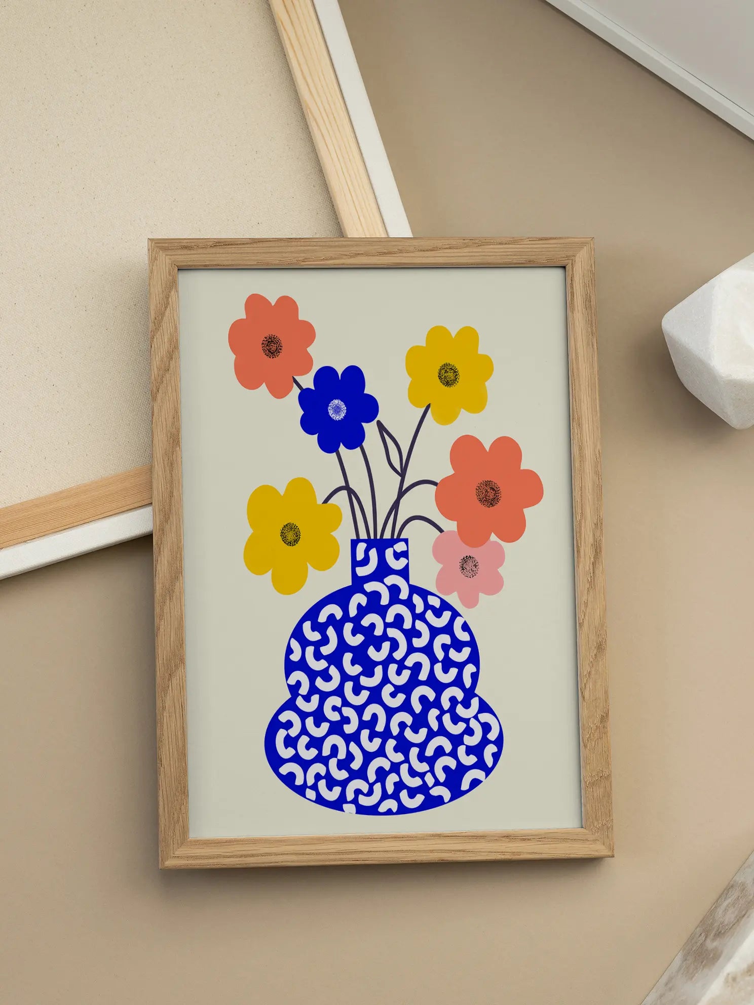 Patterned Vase Poster