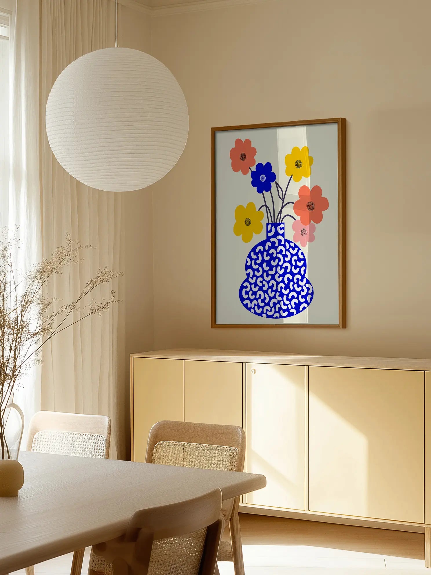 Patterned Vase Poster