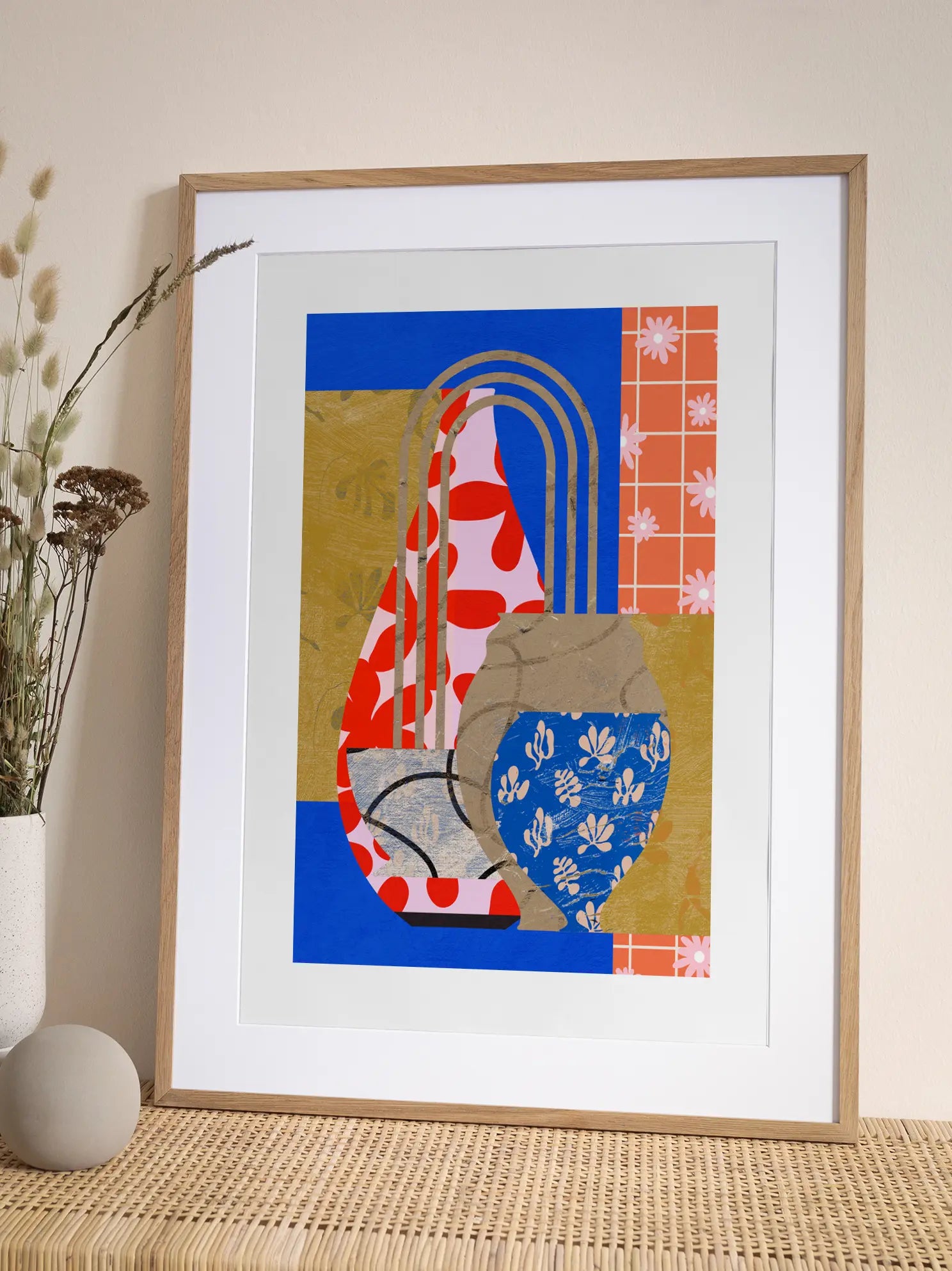 Patterned Vases Poster