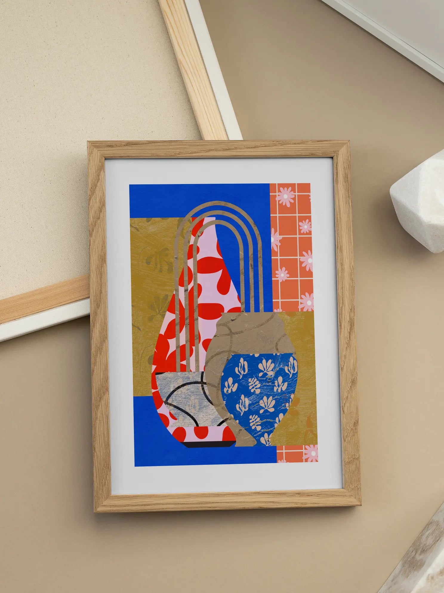 Patterned Vases Poster