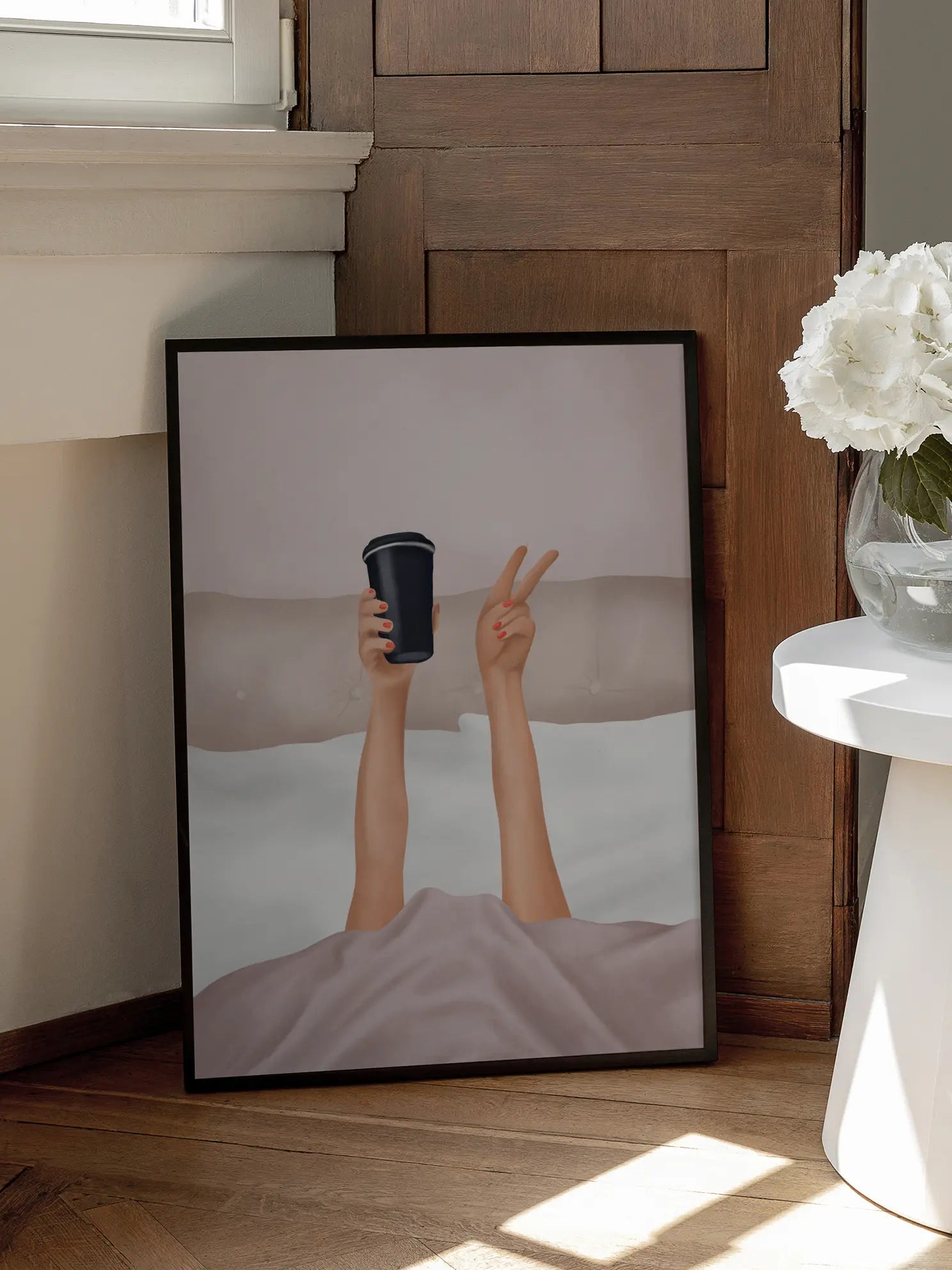 Peace and Coffee Poster