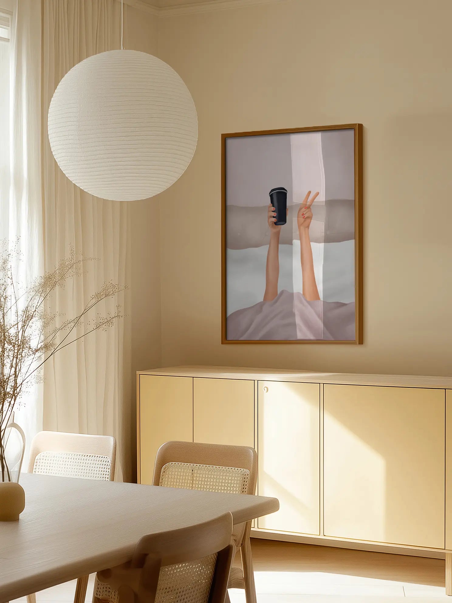 Peace and Coffee Poster