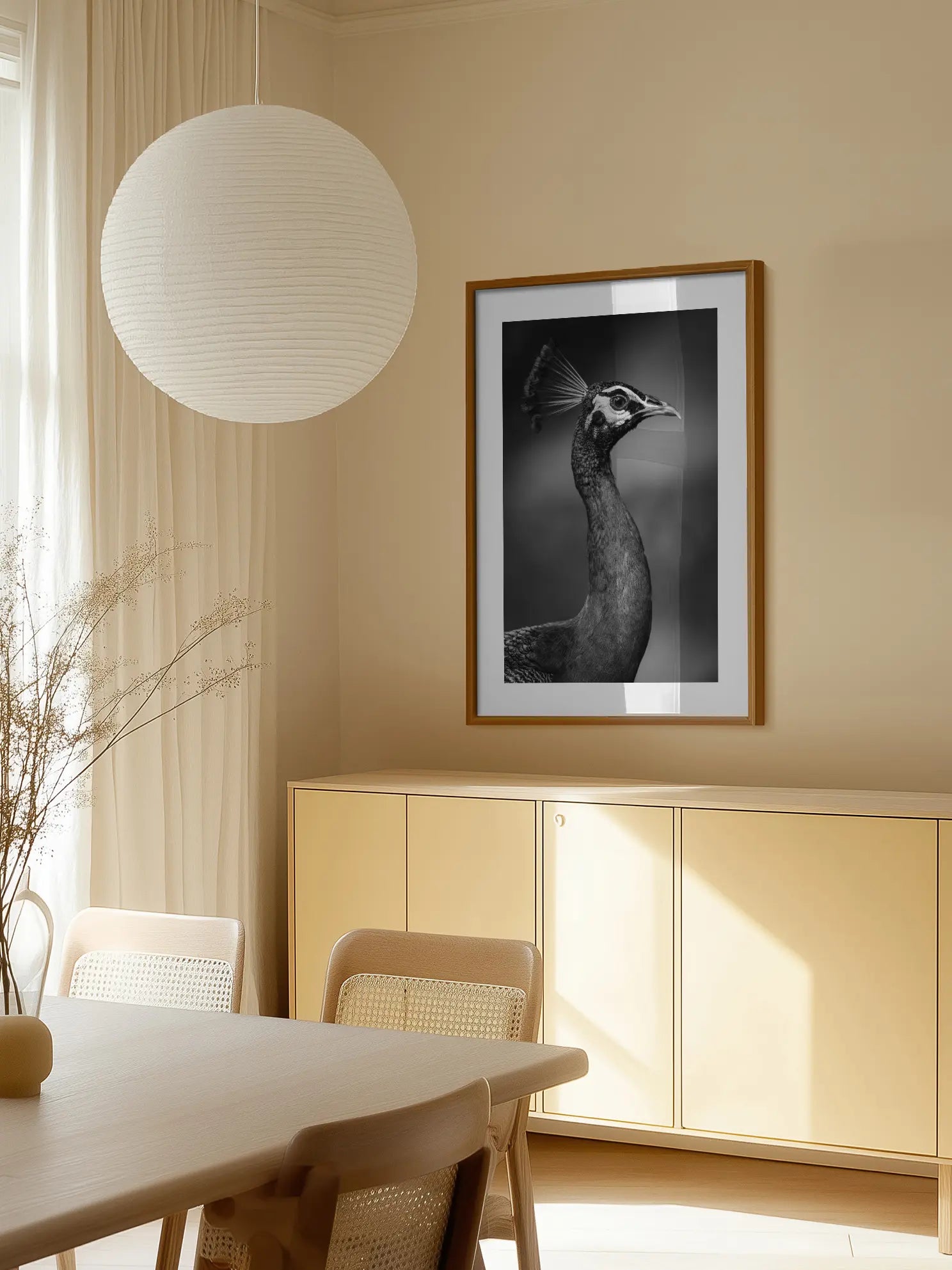 Peacock Portrait Poster