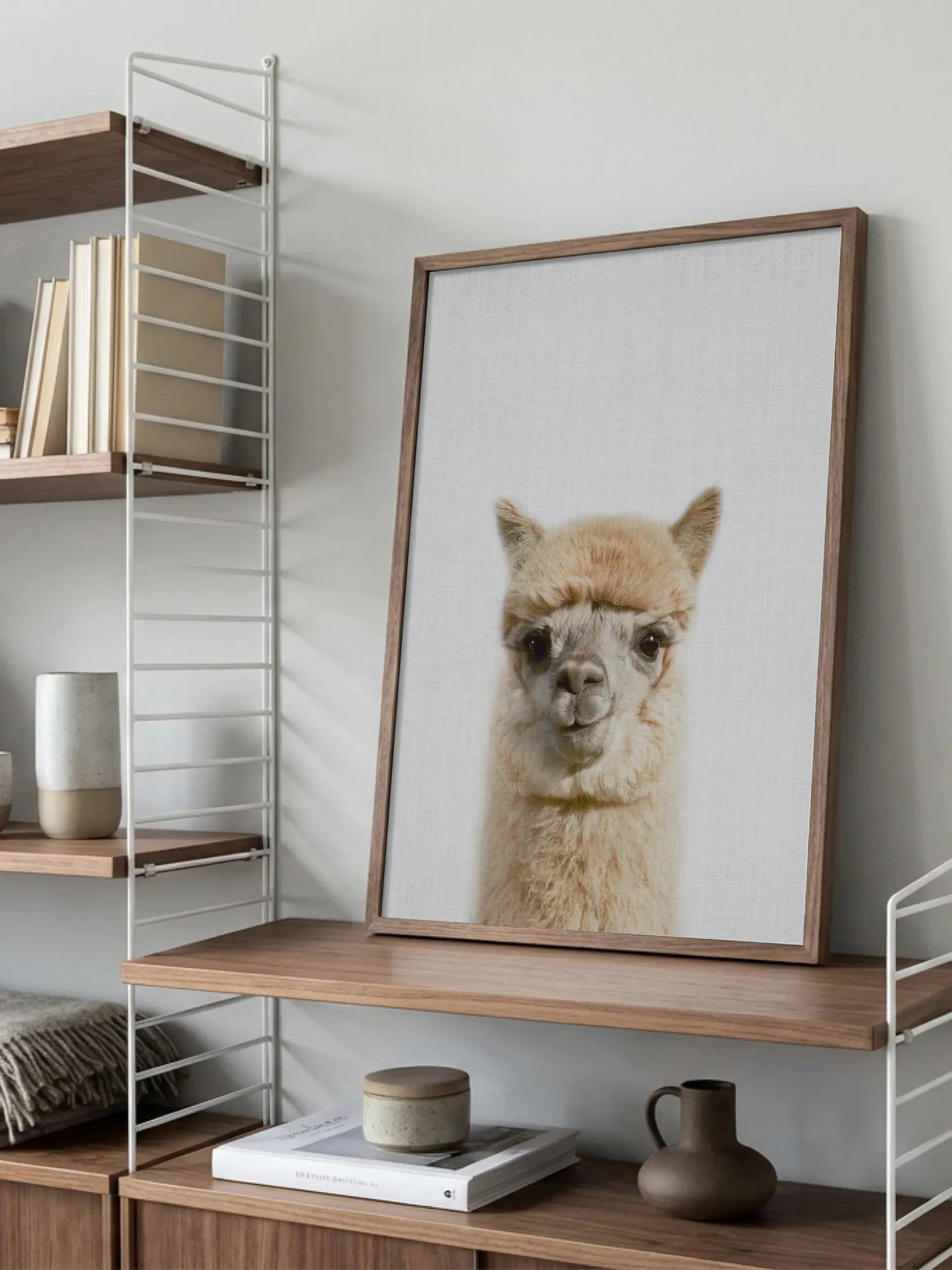 Peekaboo Alpaca Poster