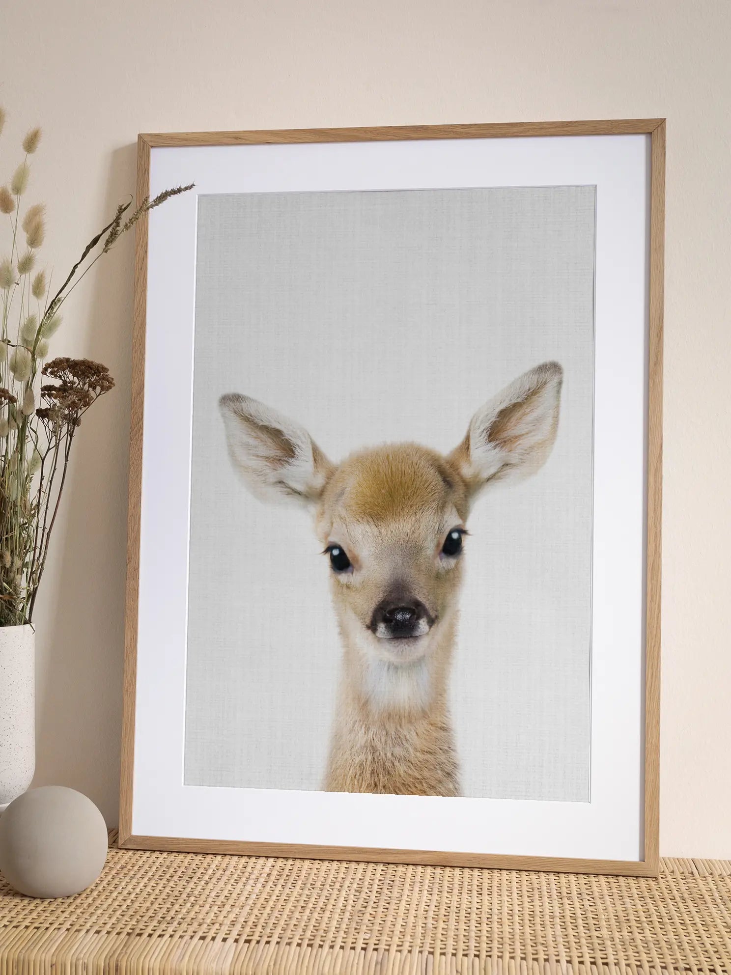Peekaboo Baby Deer Poster
