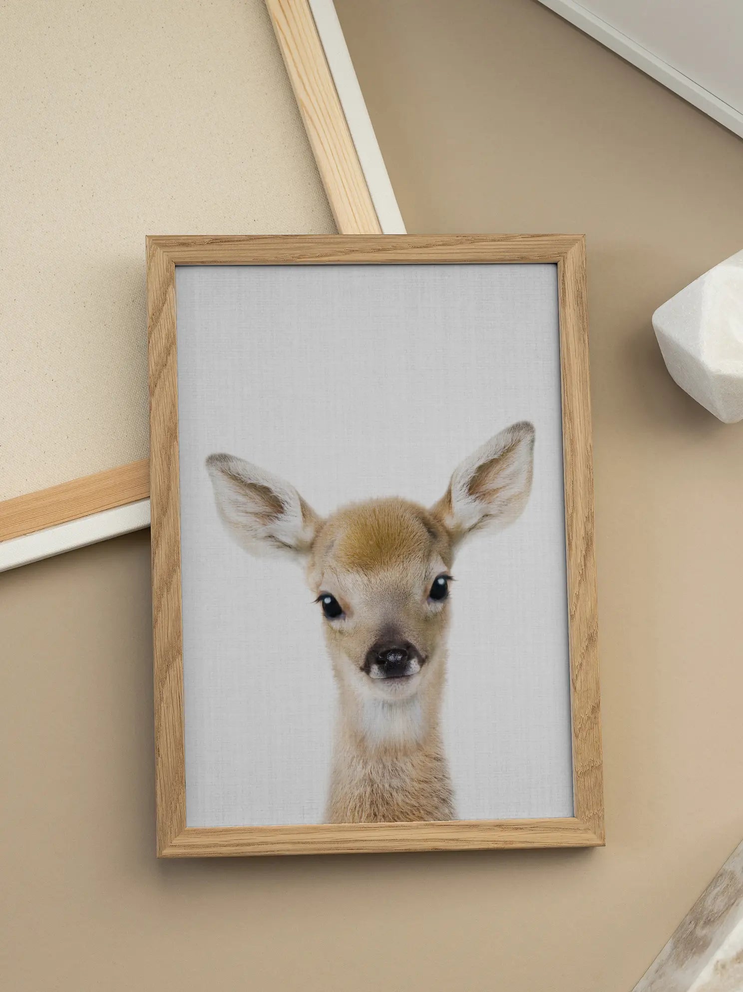 Peekaboo Baby Deer Poster