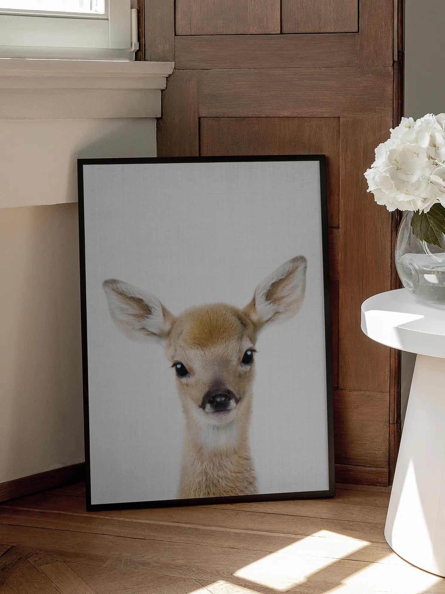 Peekaboo Baby Deer Poster