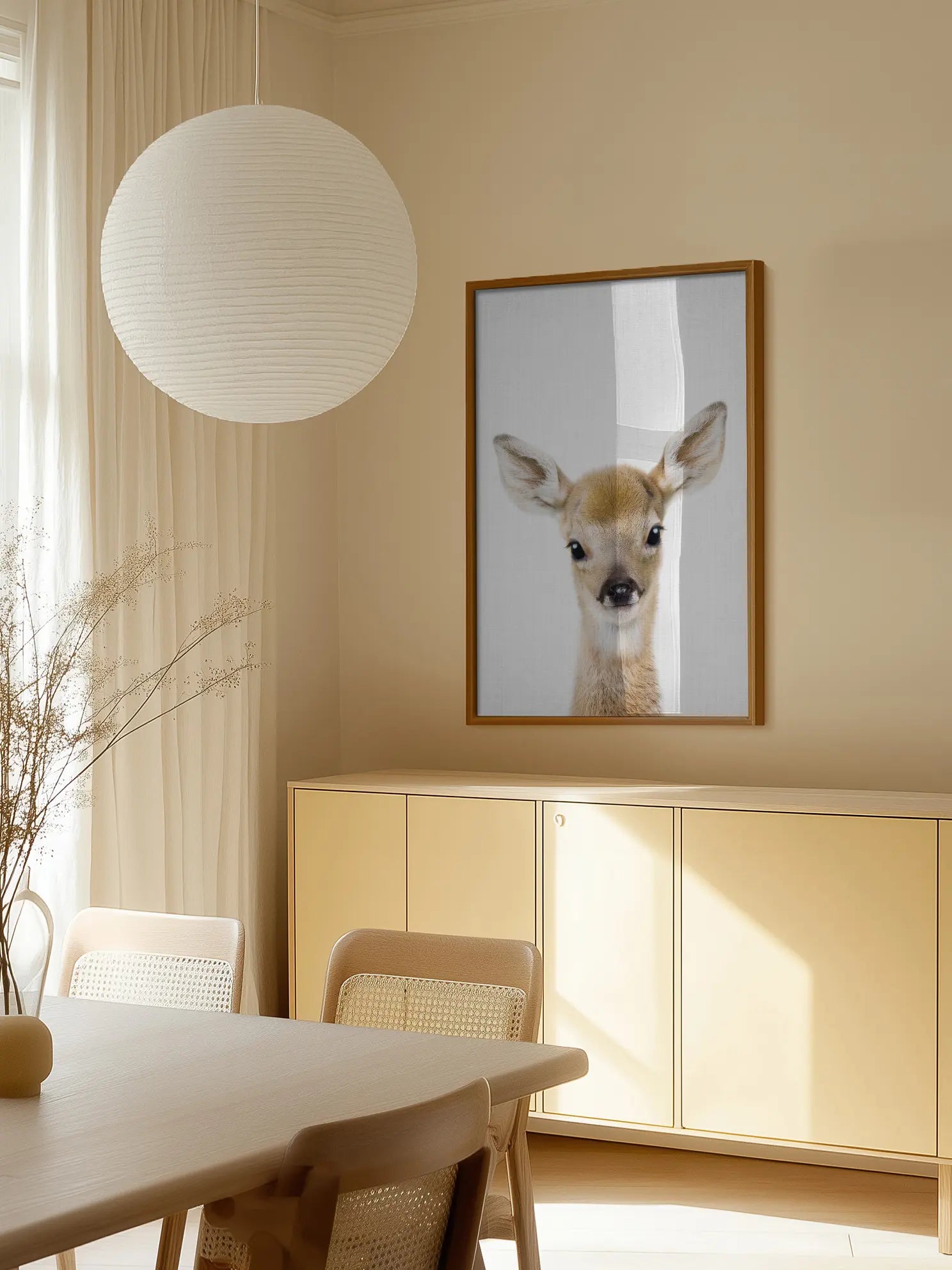 Peekaboo Baby Deer Poster