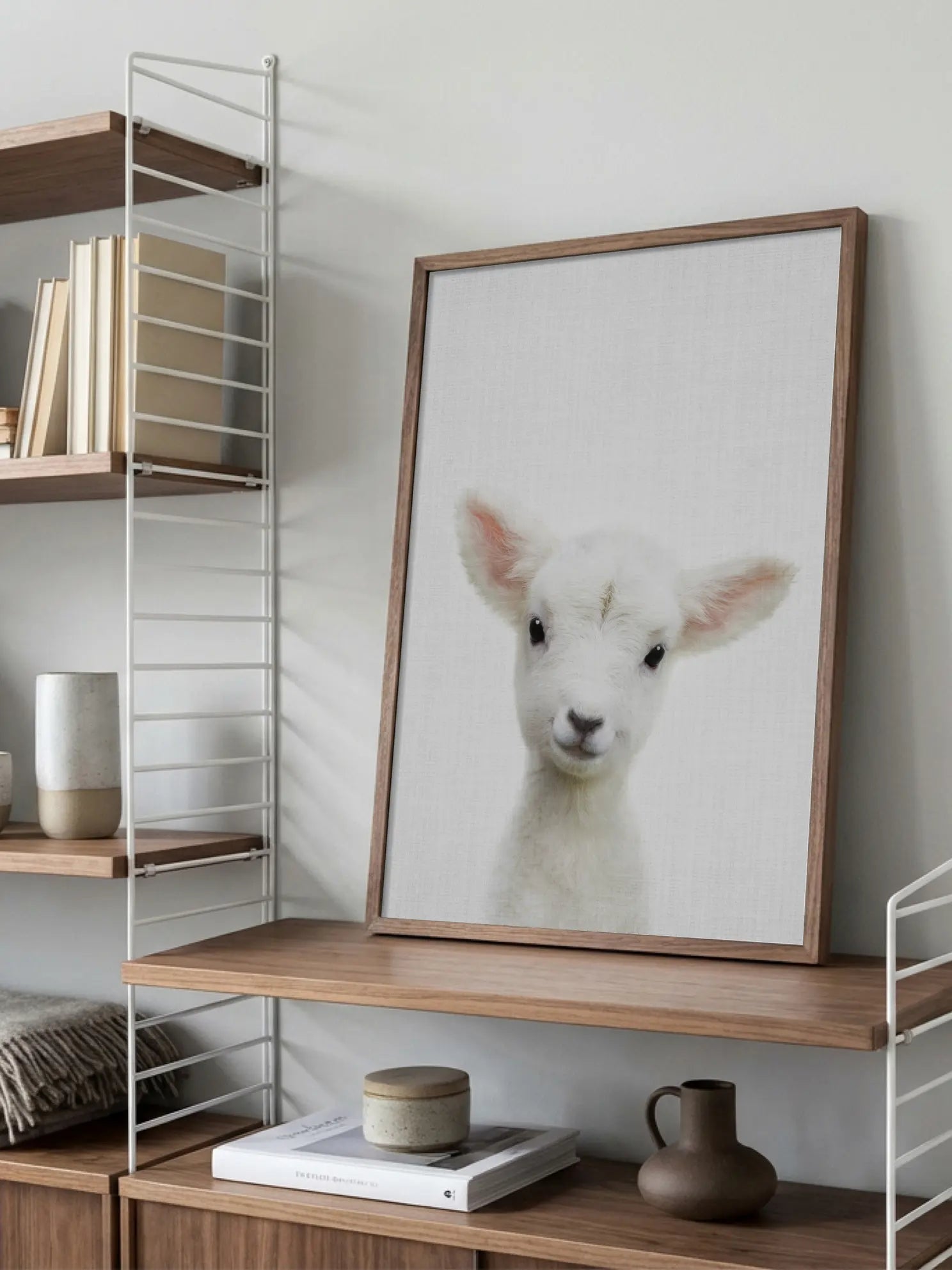Peekaboo Baby Sheep Poster