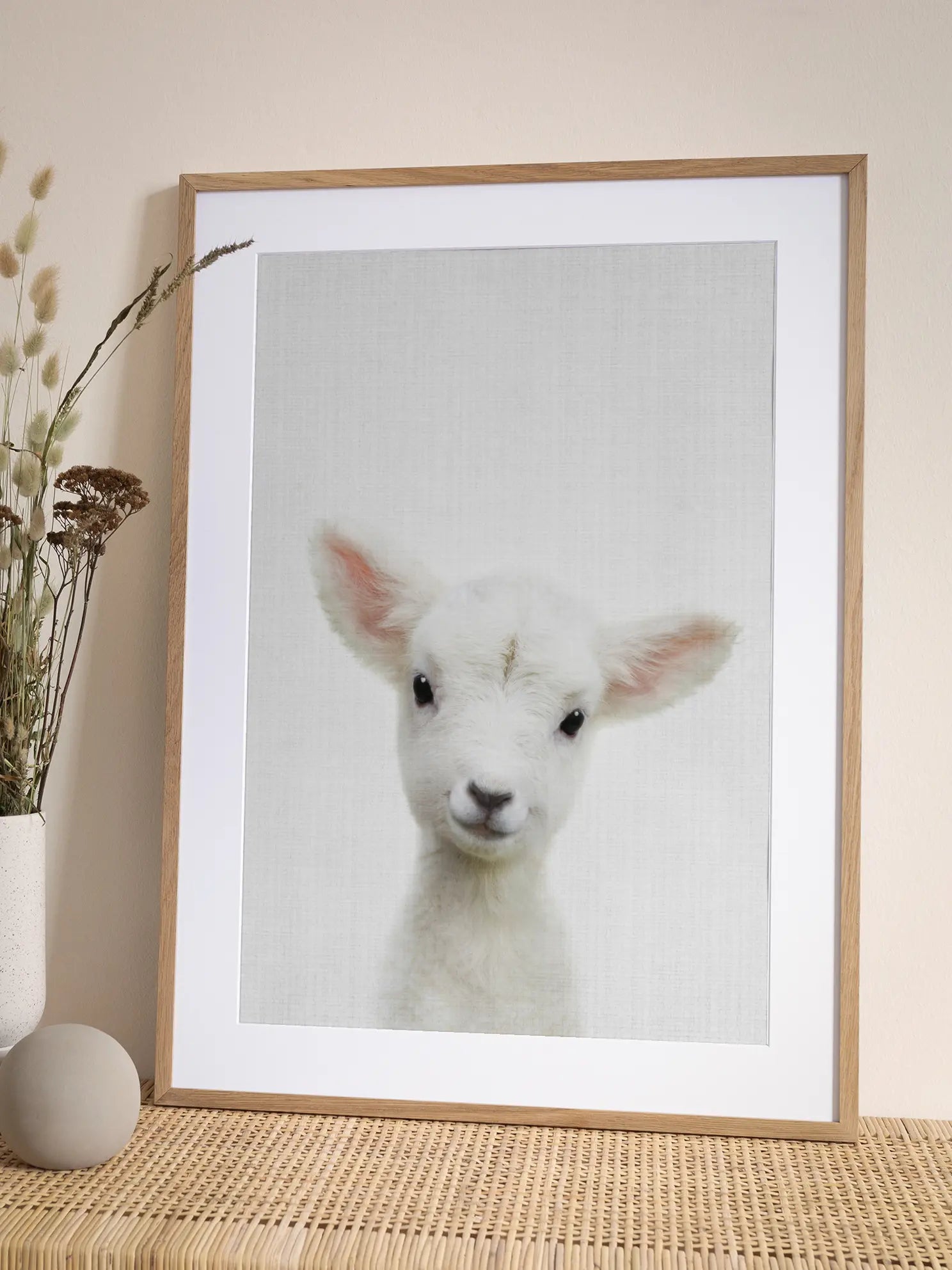 Peekaboo Baby Sheep Poster