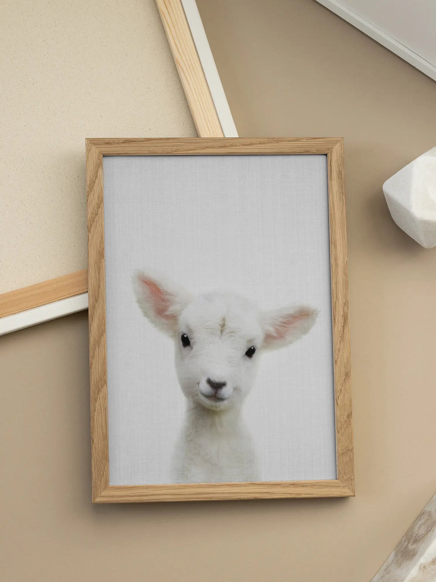 Peekaboo Baby Sheep Poster