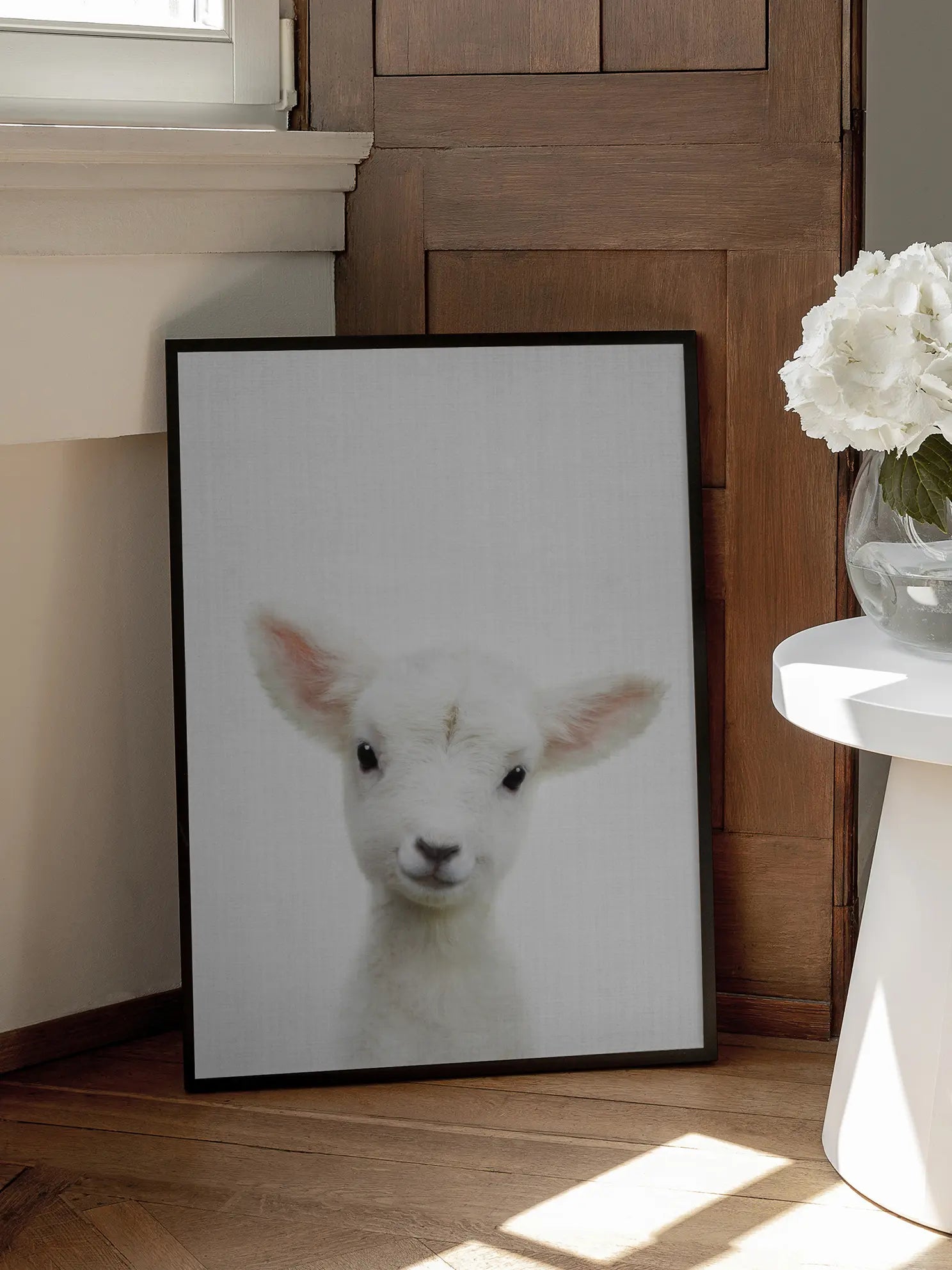 Peekaboo Baby Sheep Poster