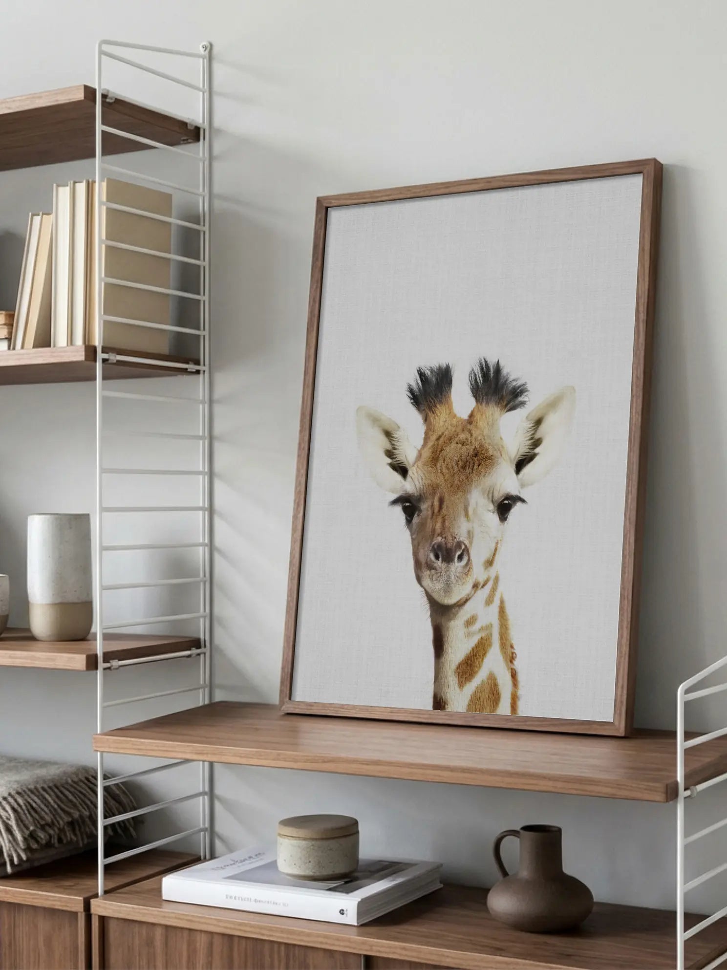 Peekaboo Giraffe Poster