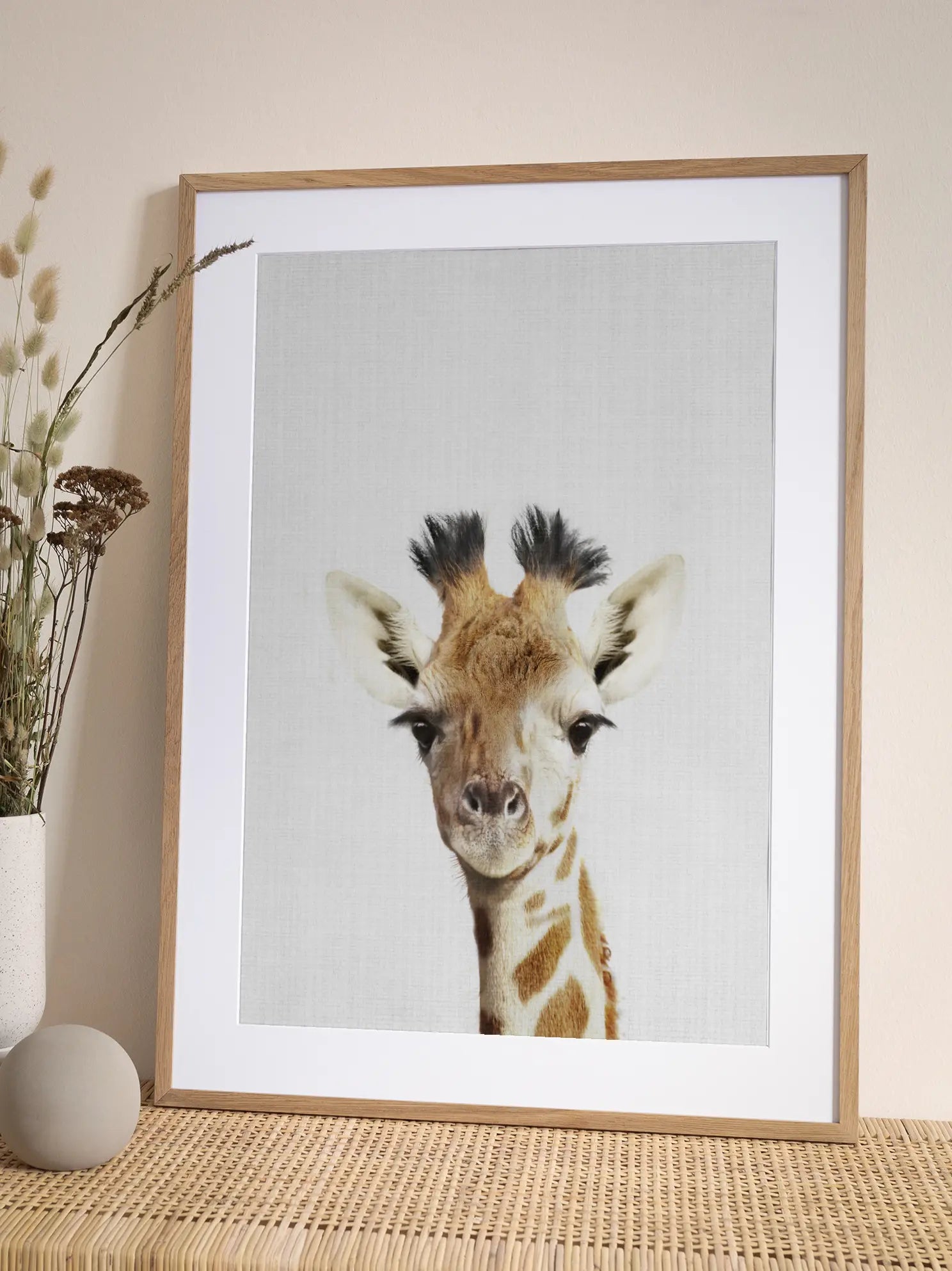 Peekaboo Giraffe Poster