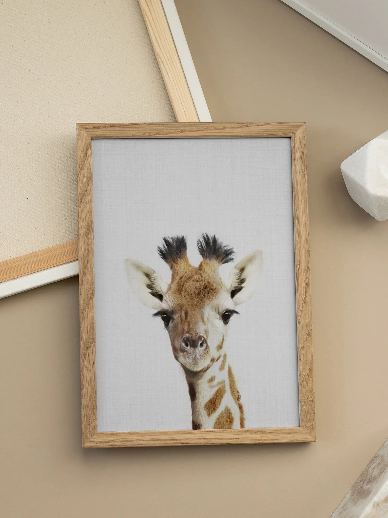 Peekaboo Giraffe Poster