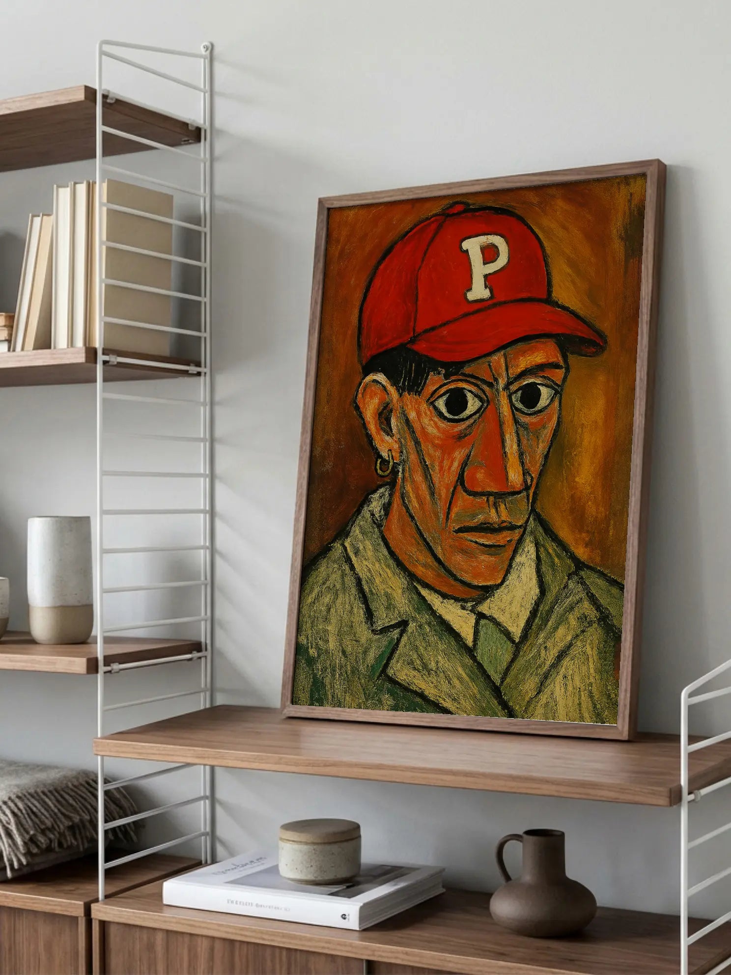 Picasso in a Baseball Cap Poster