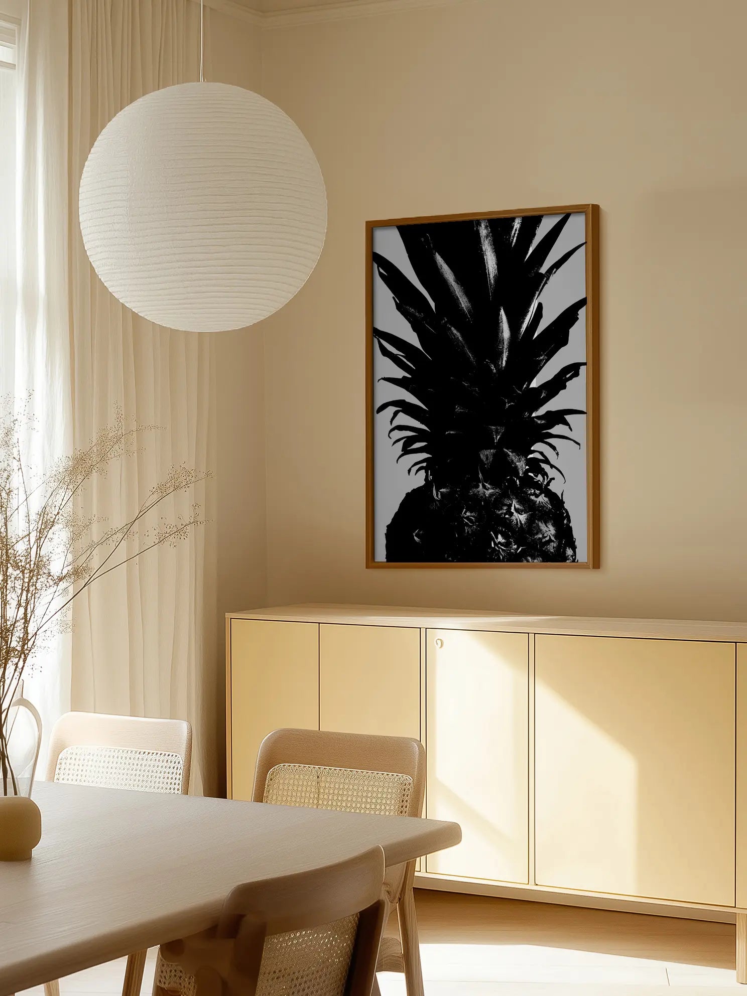 Pineapple Close Up Poster