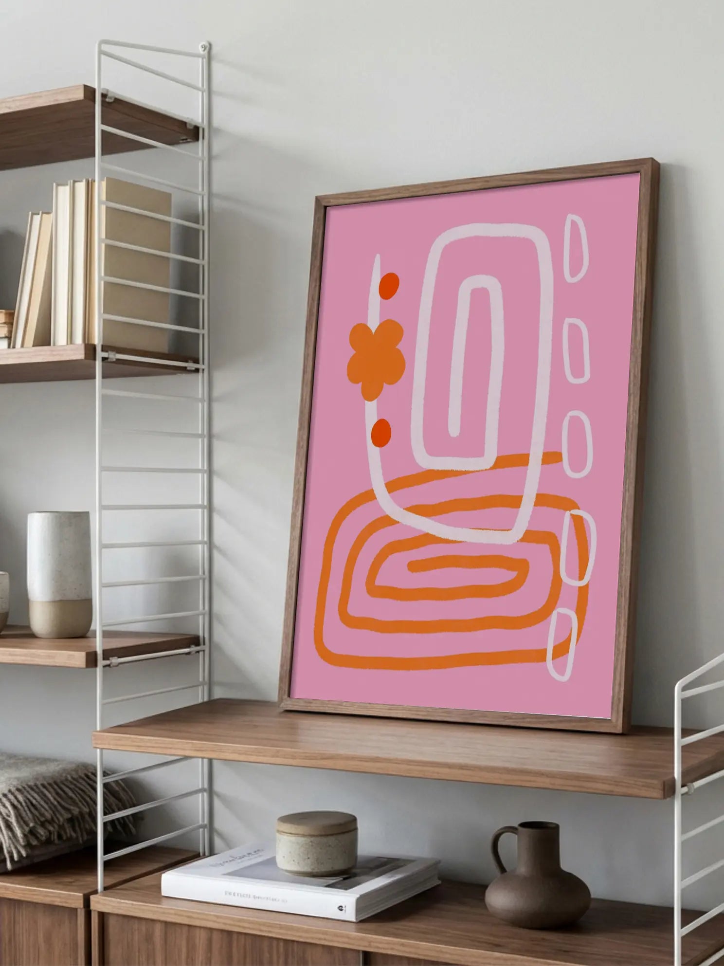 Pink Abstract Poster
