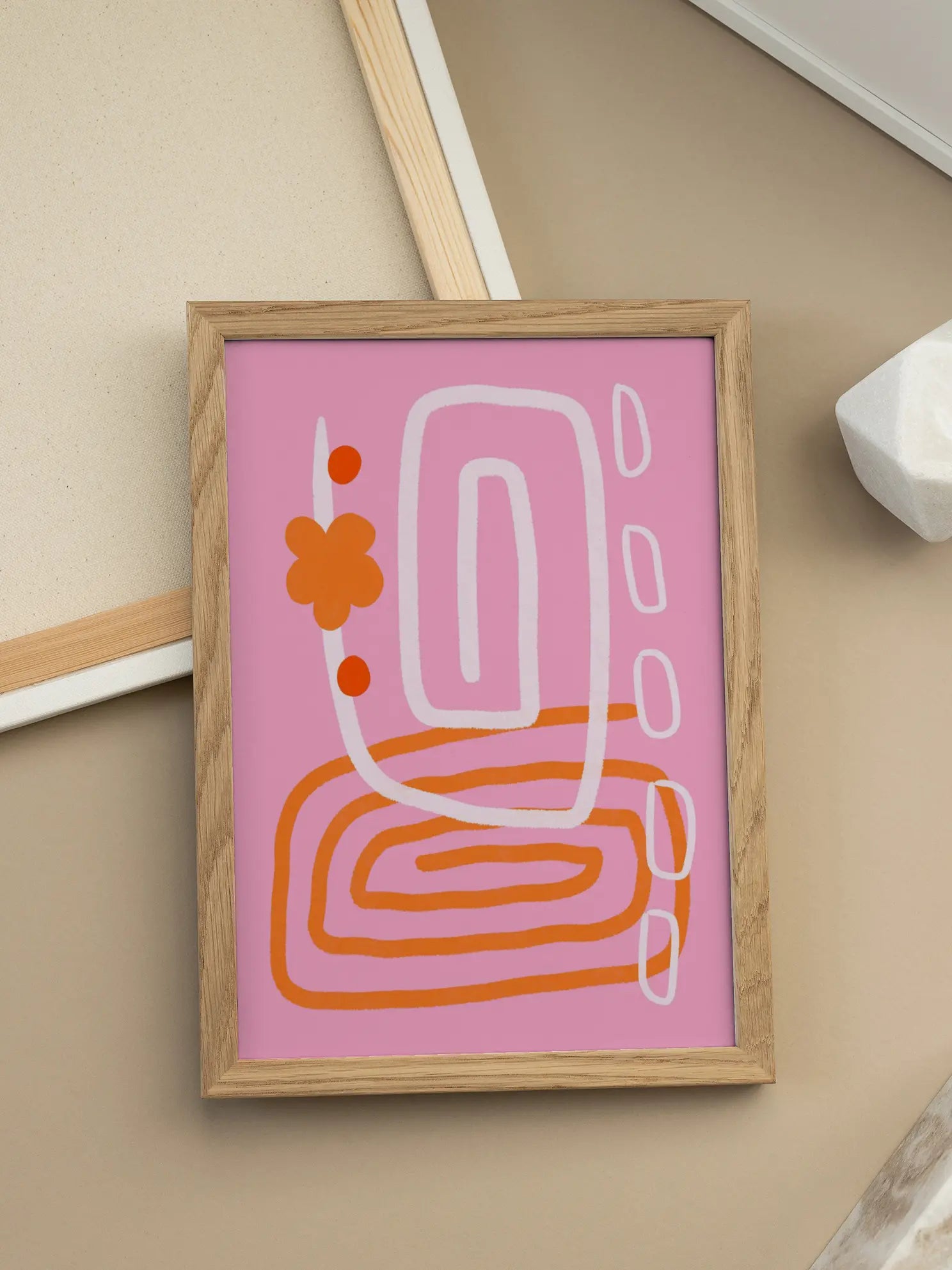 Pink Abstract Poster