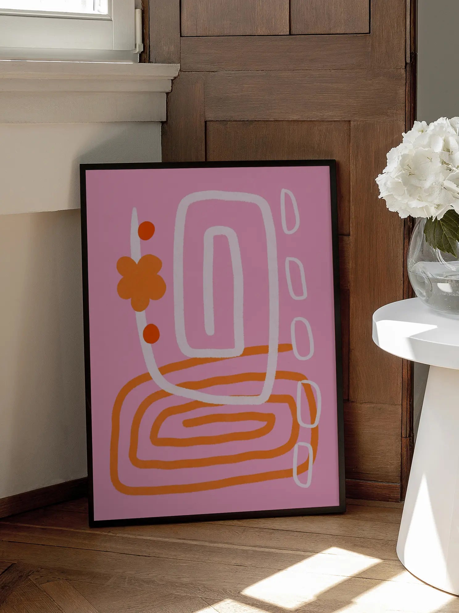 Pink Abstract Poster