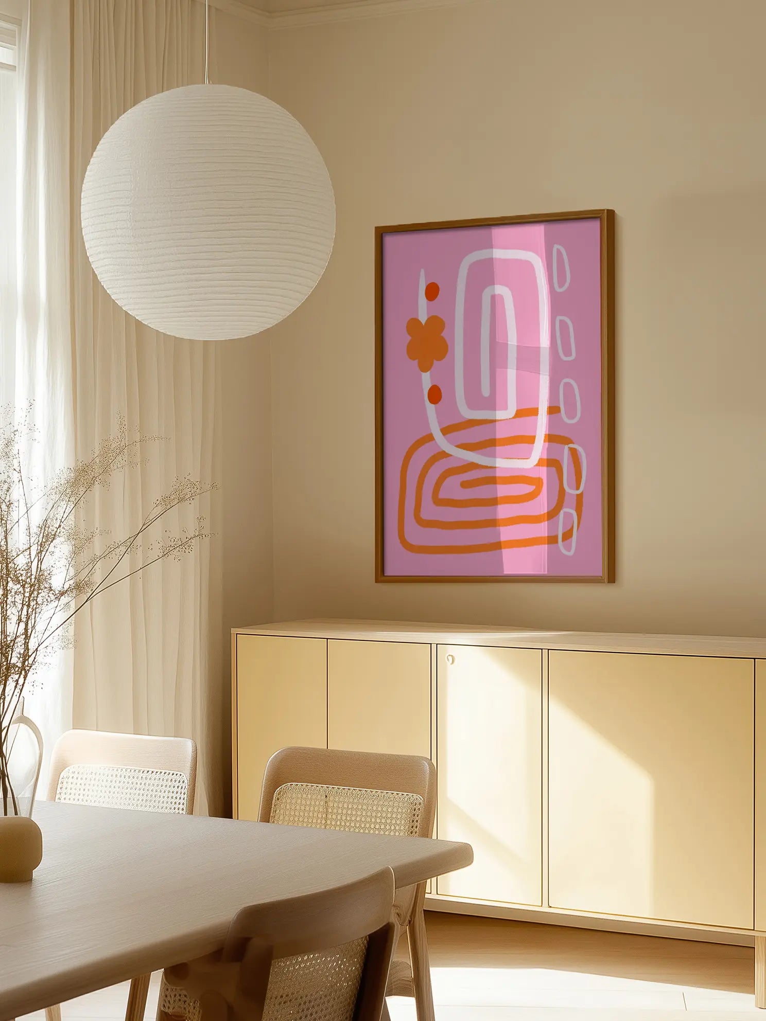 Pink Abstract Poster