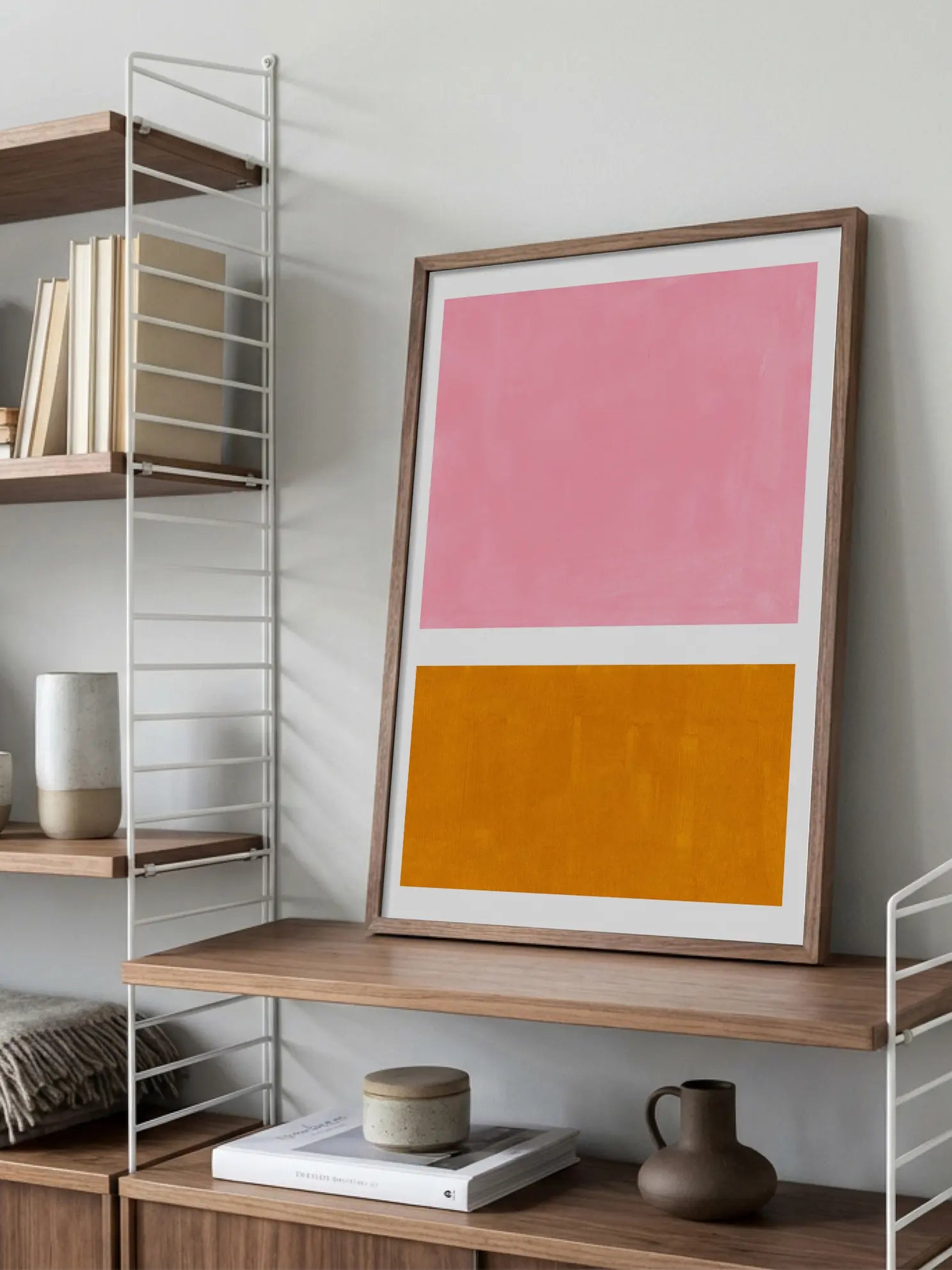 Pink and Orange Poster