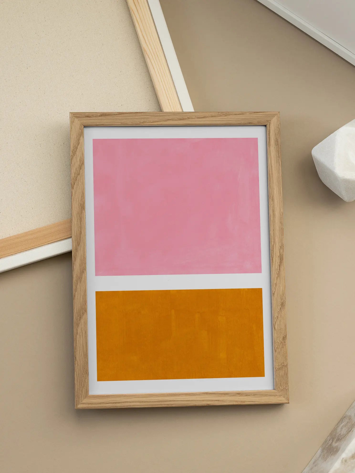 Pink and Orange Poster