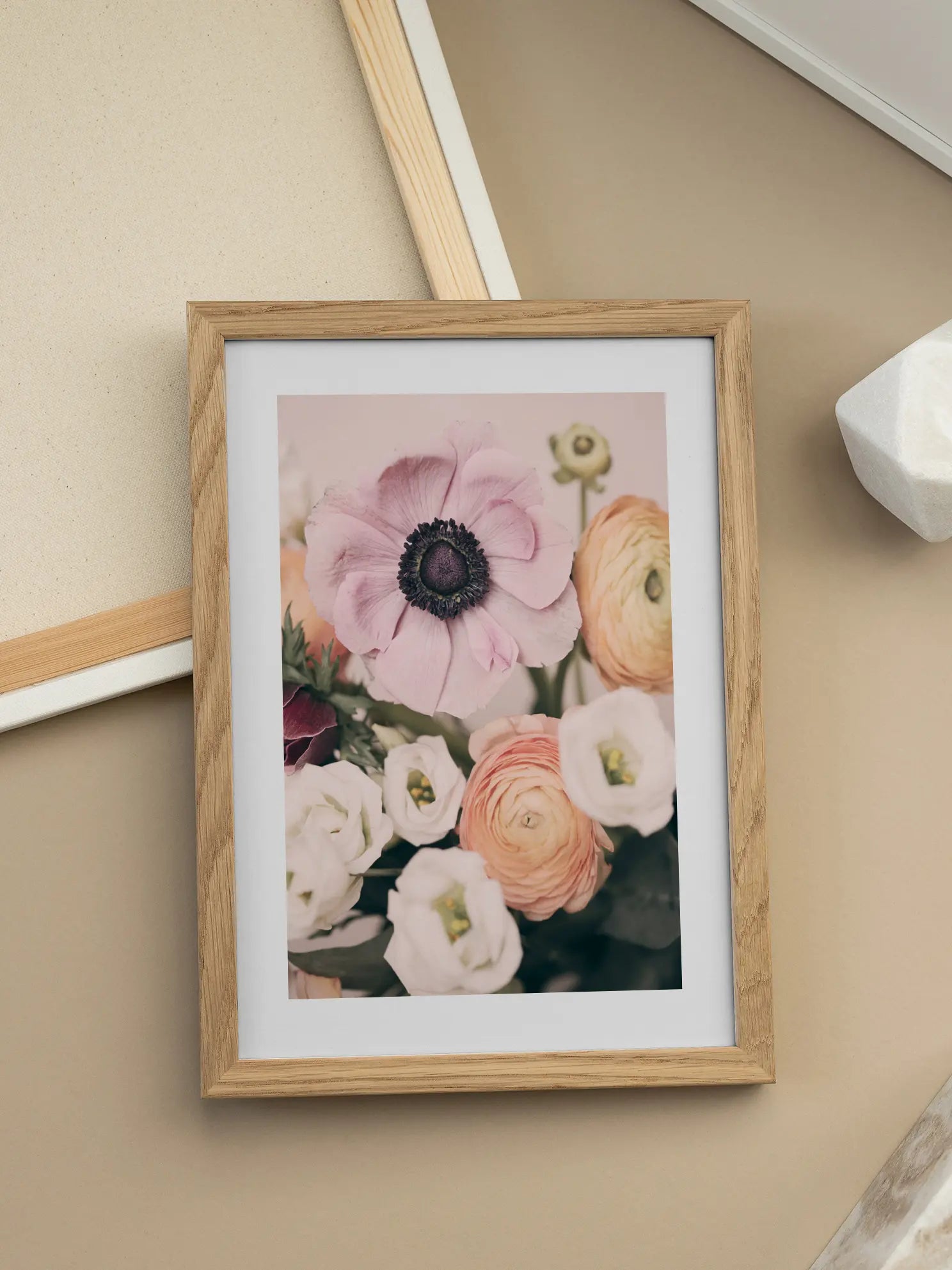 Pink Anemone Poster