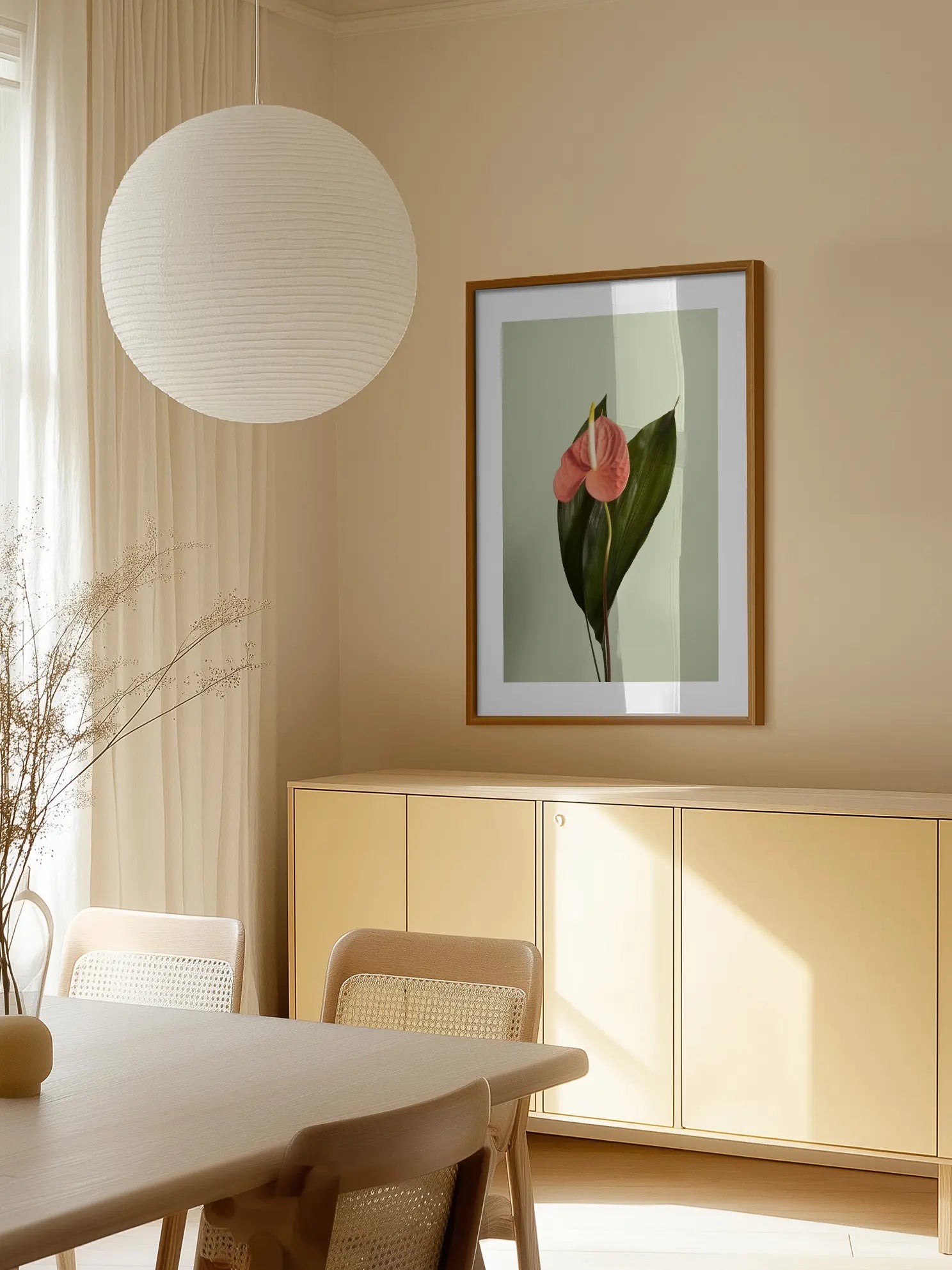 Pink Anthurium Poster