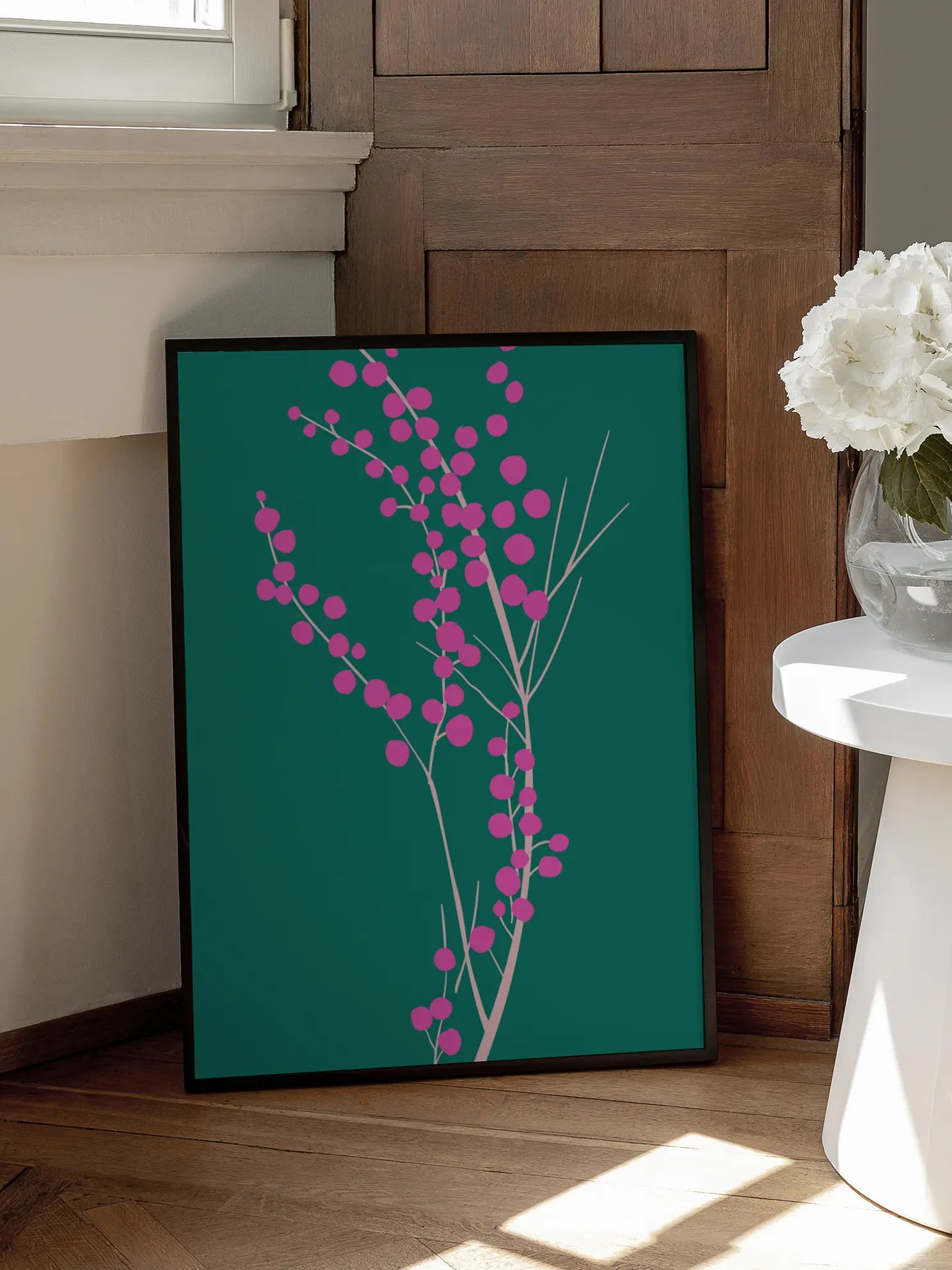 Pink Berries Poster