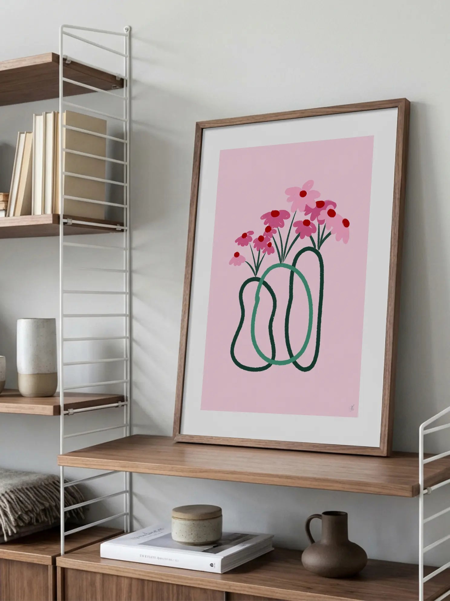 Pink Botanical Poster