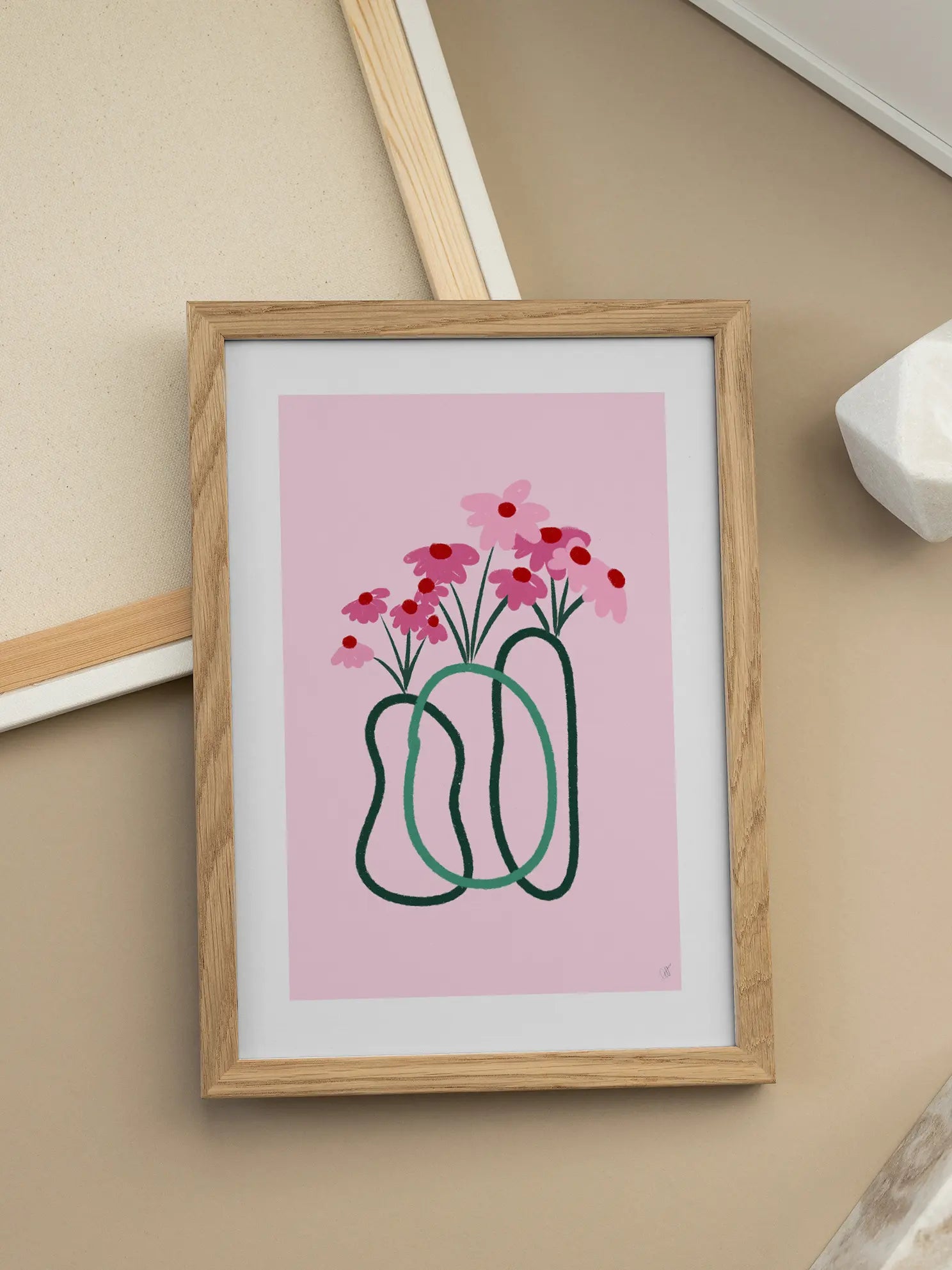 Pink Botanical Poster