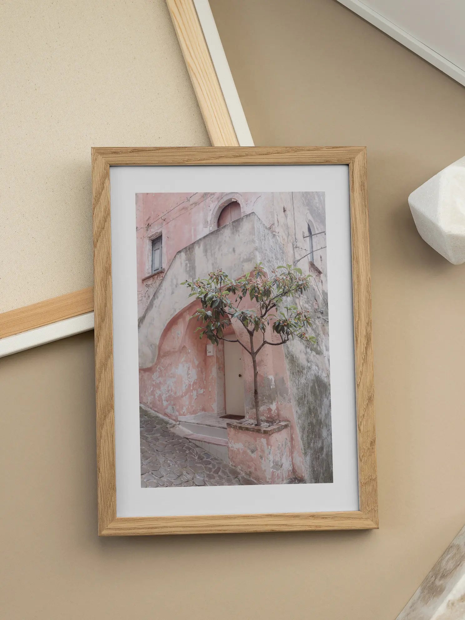 Pink Building Poster