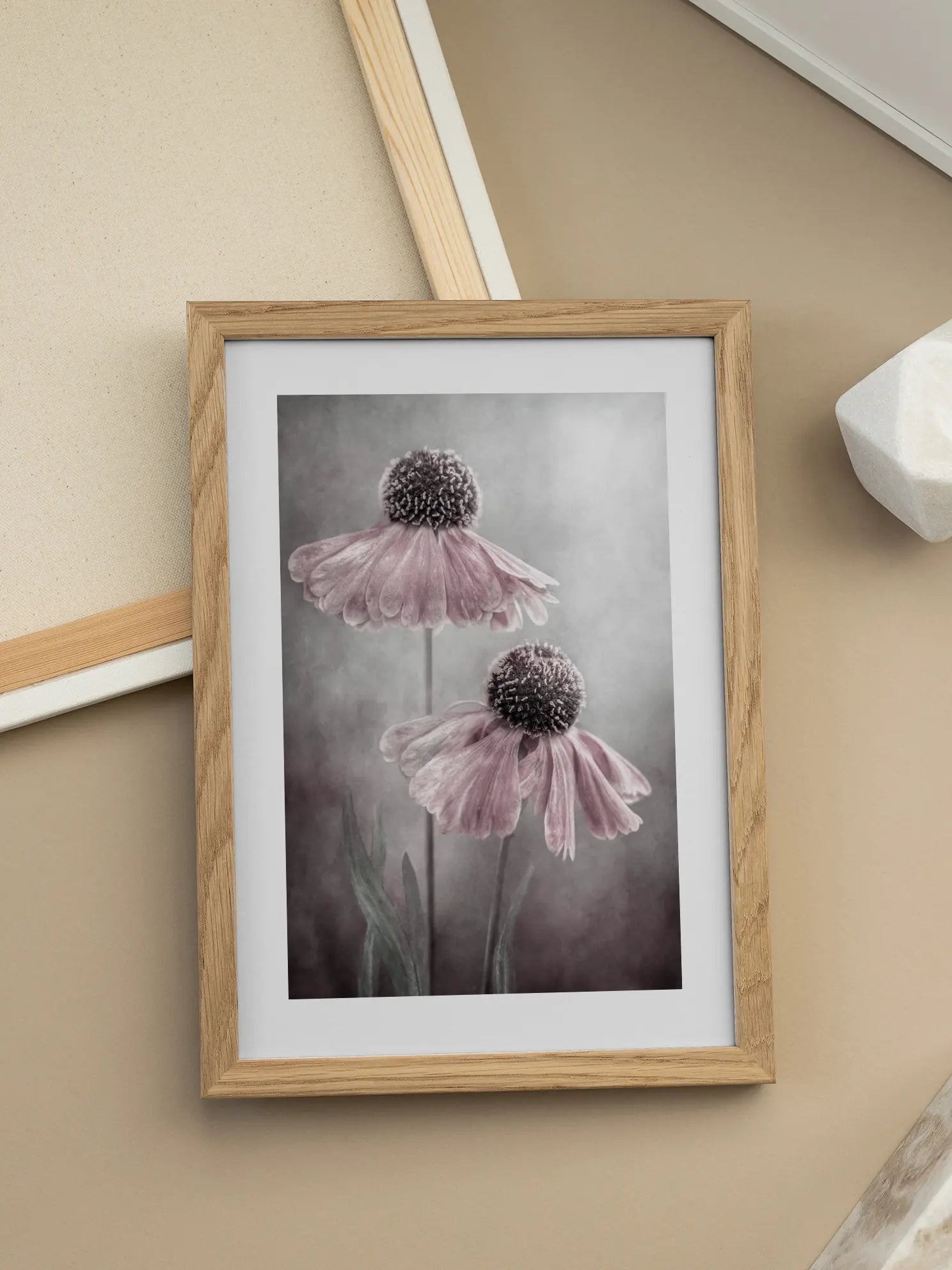 Pink Floral Pair Poster