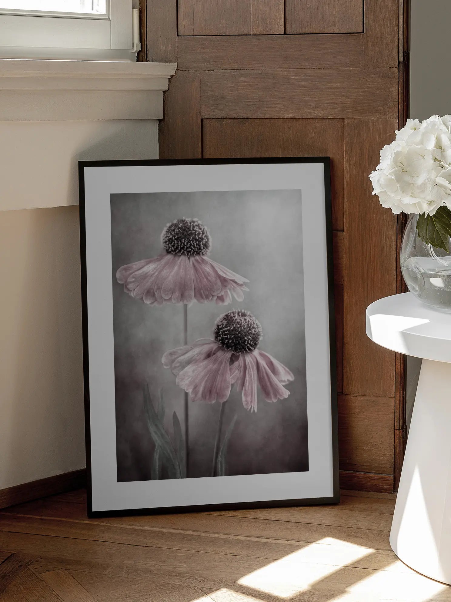 Pink Floral Pair Poster