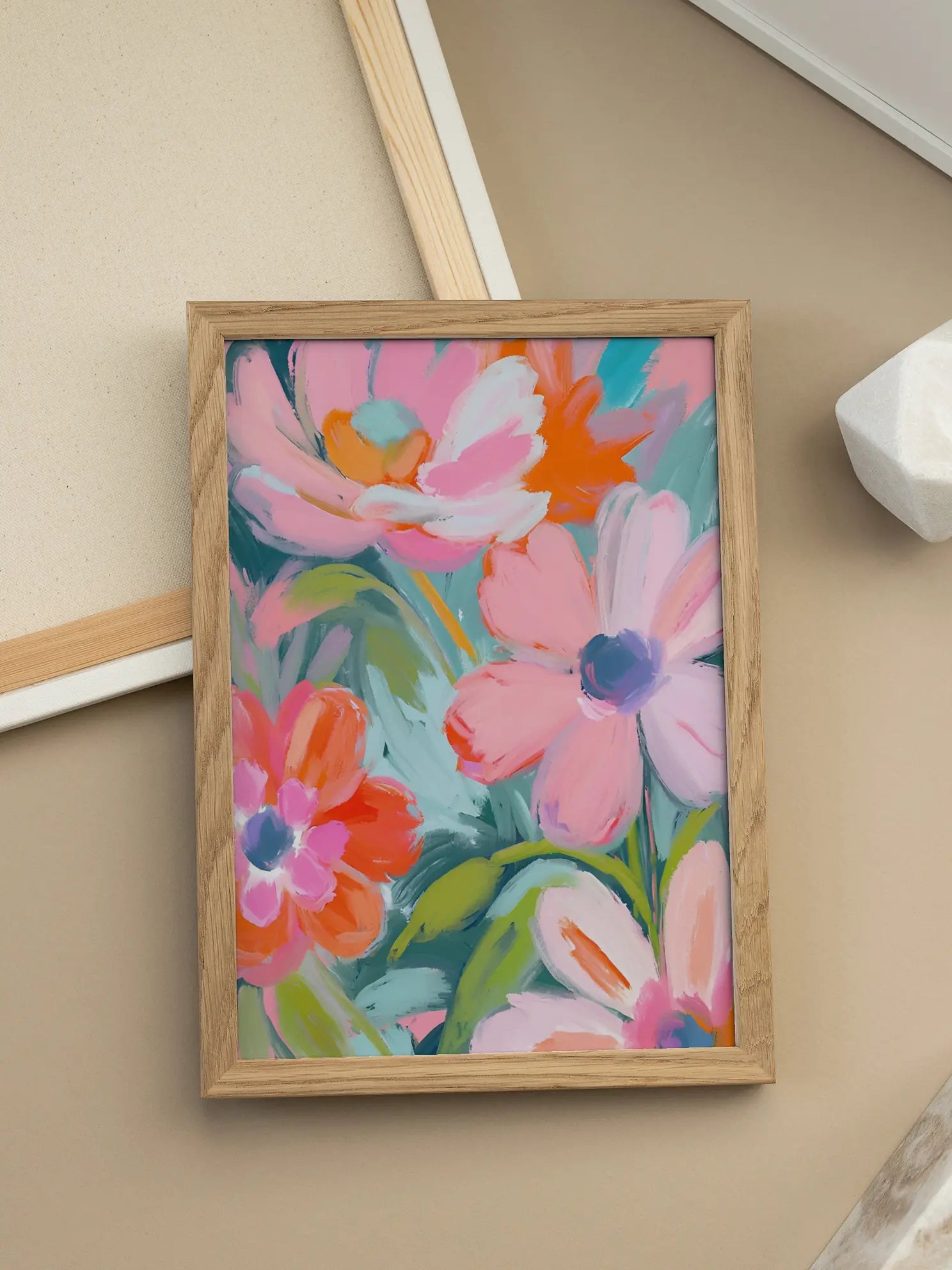 Pink Floral Poster