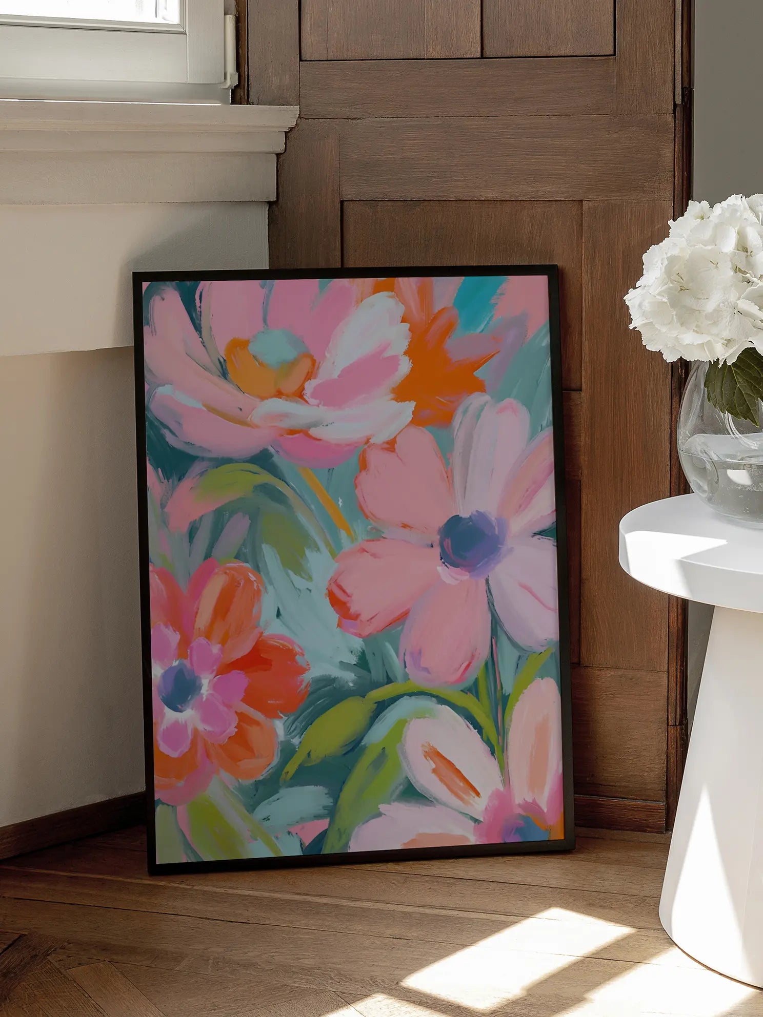 Pink Floral Poster
