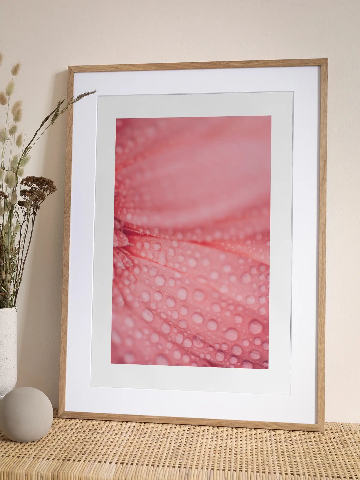 Pink Flower Petals Poster
