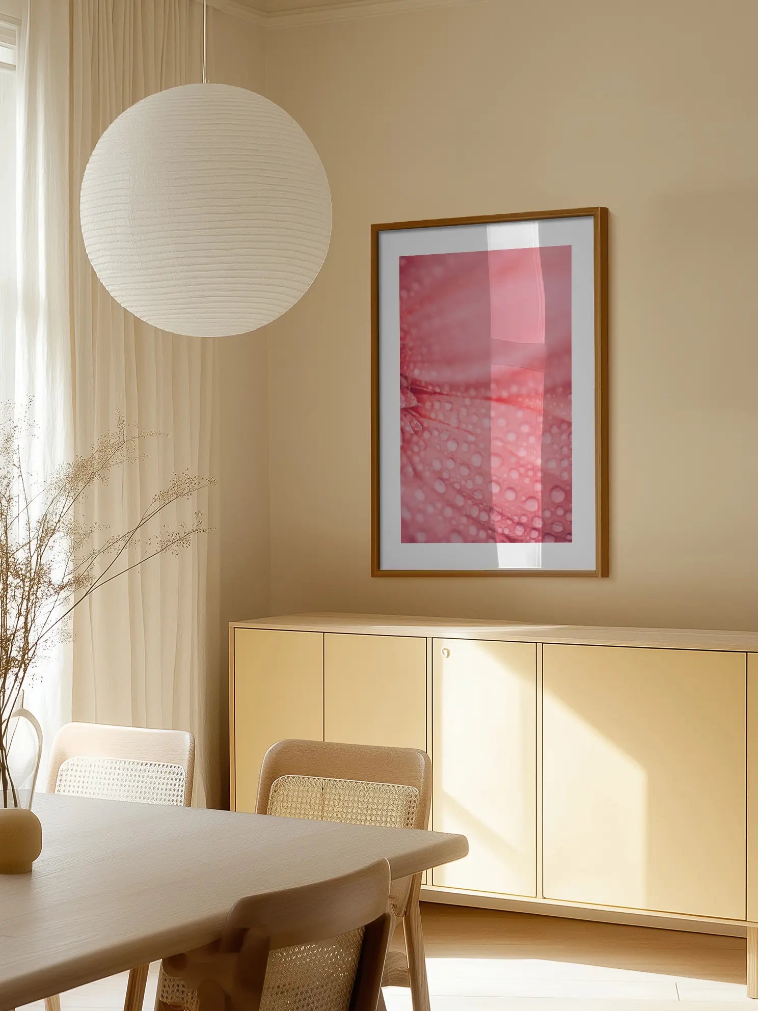 Pink Flower Petals Poster