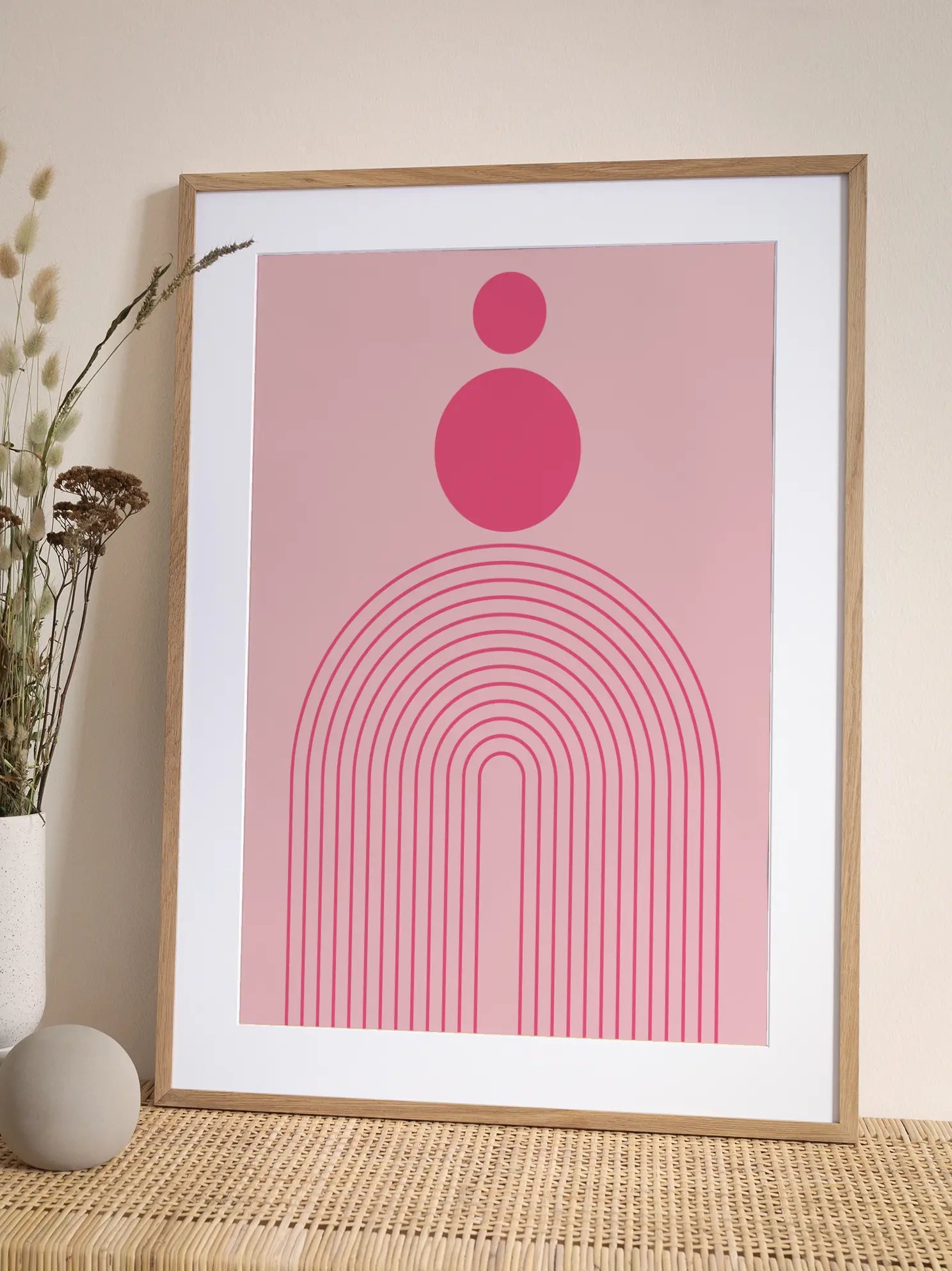 Pink Graphic Abstrakt No1 Poster
