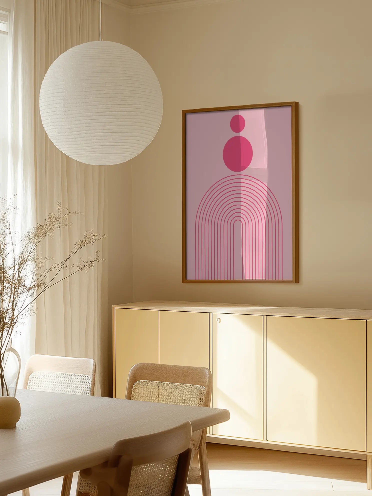 Pink Graphic Abstrakt No1 Poster