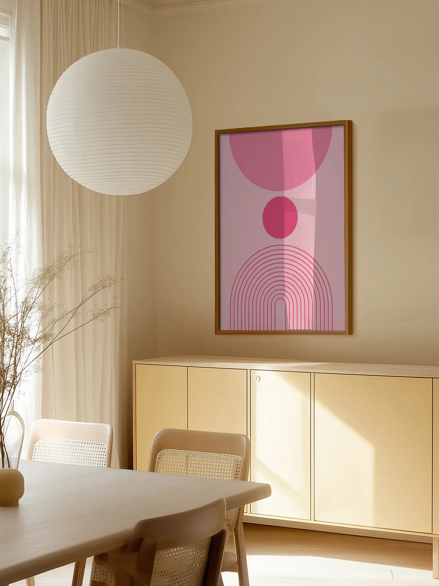 Pink Graphic Abstrakt No2 Poster